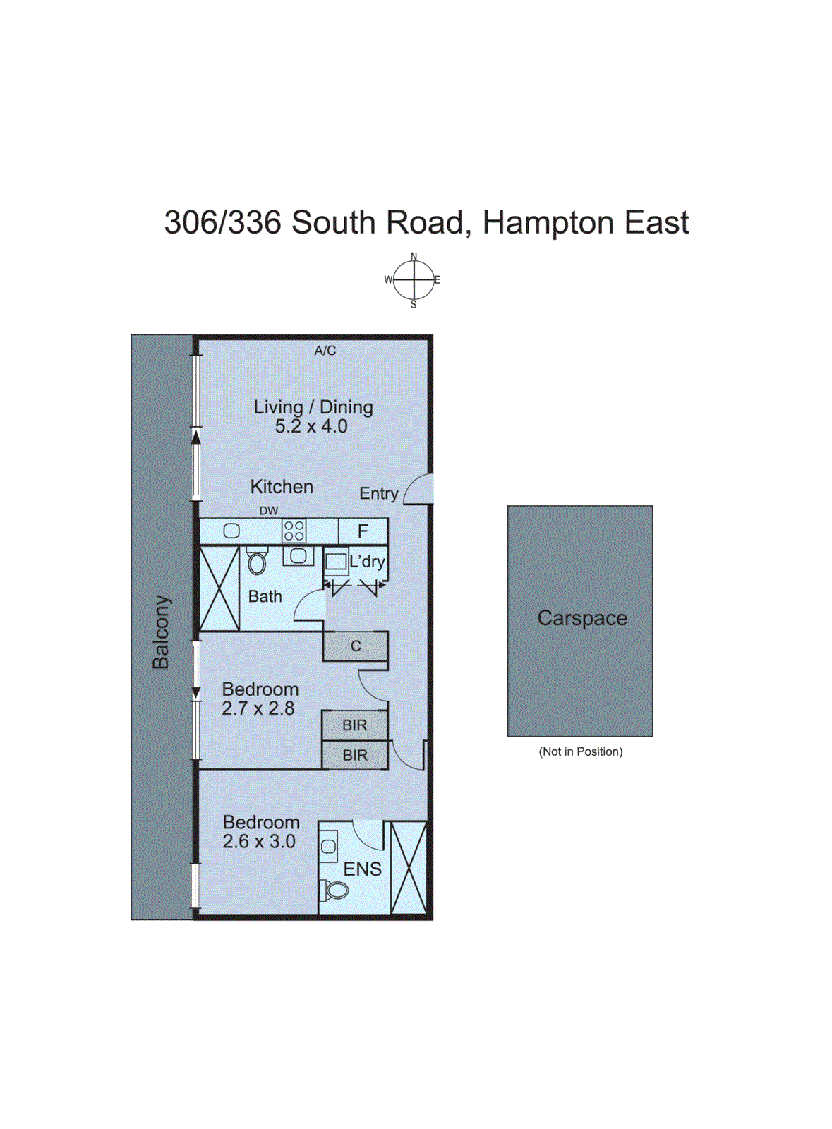 306/336 South Road, Hampton East VIC 3188 - Floorplan