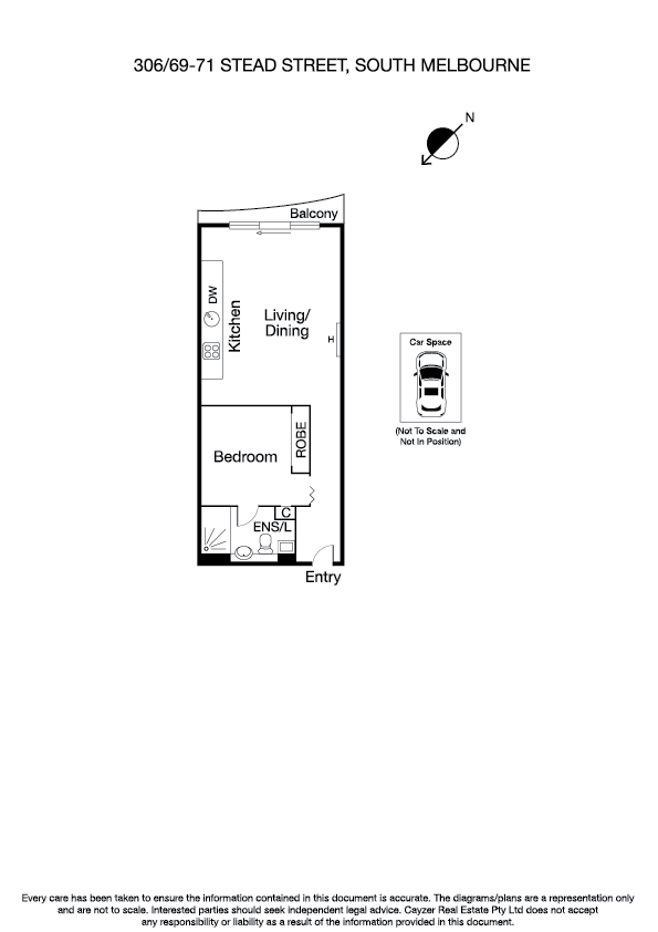 306/69-71 Stead Street, SOUTH MELBOURNE VIC 3205 - Floorplan