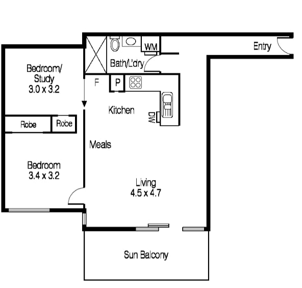 306/7 Greeves Street, ST KILDA VIC 3182 - Floorplan