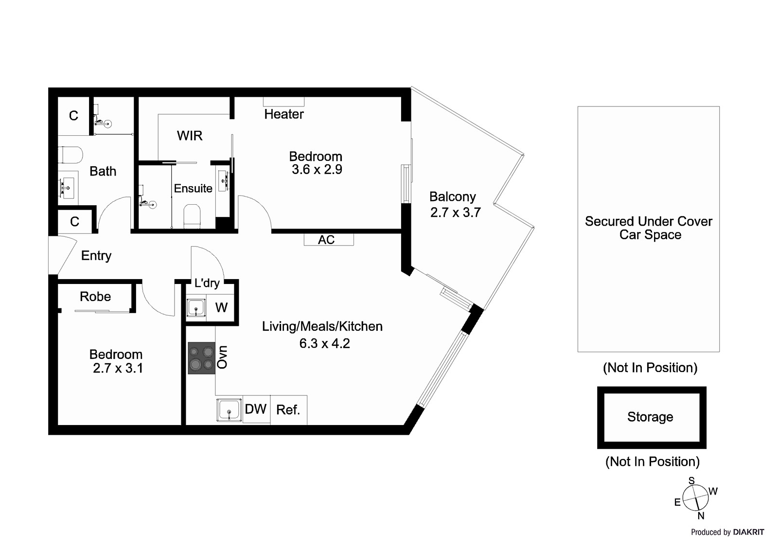 306/77 Nott Street, Port Melbourne VIC 3207 - Floorplan