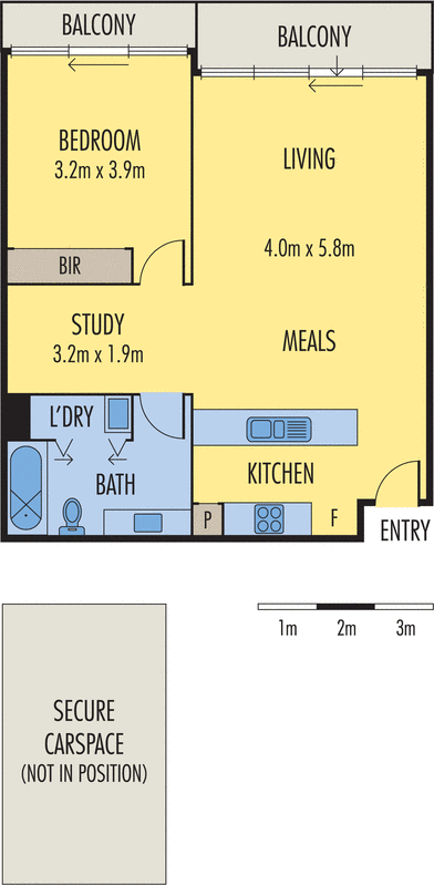 306G/93 Dow Street, Port Melbourne VIC 3207 - Floorplan