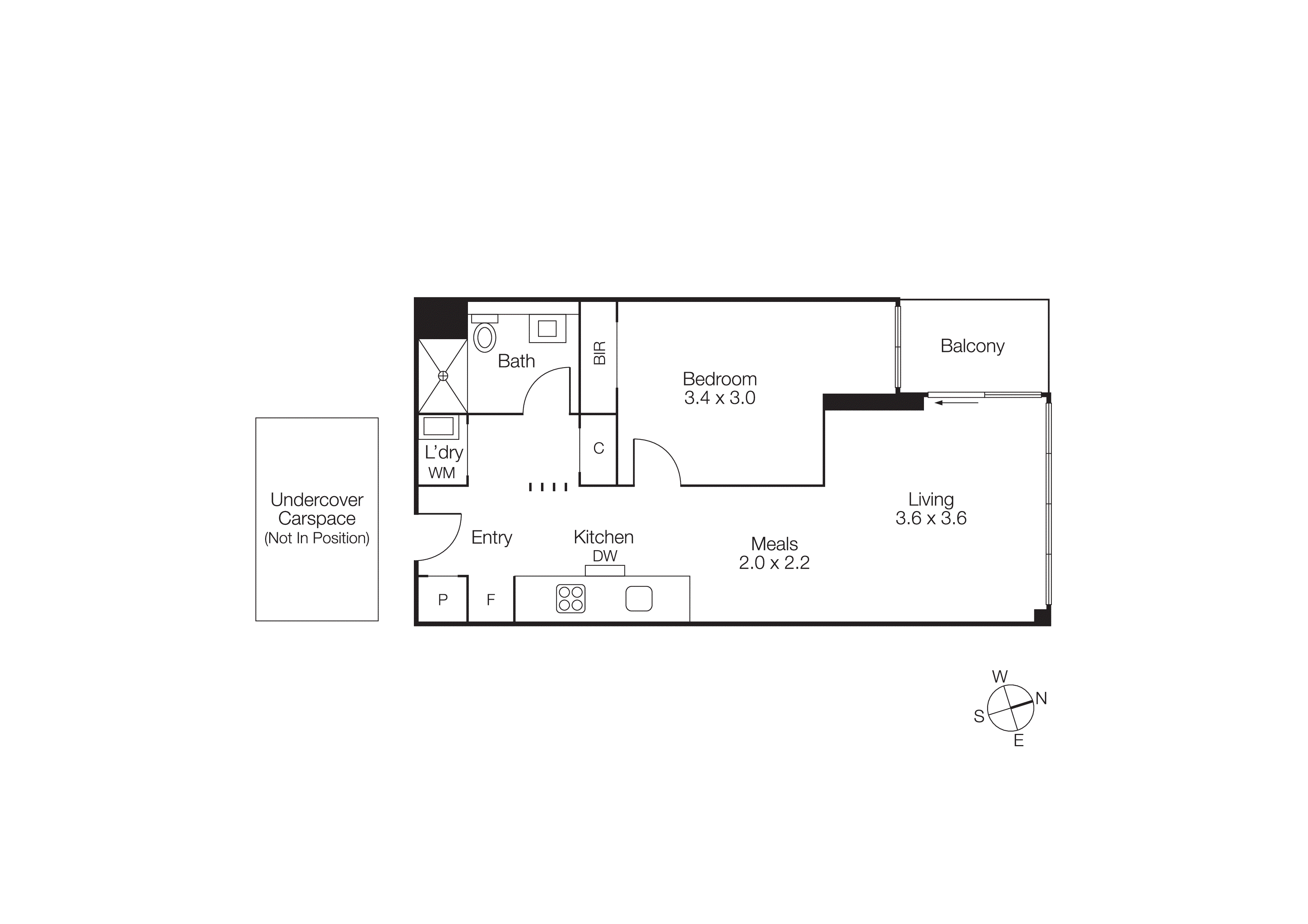 307/103 South Wharf Drive, Docklands VIC 3008 - Floorplan