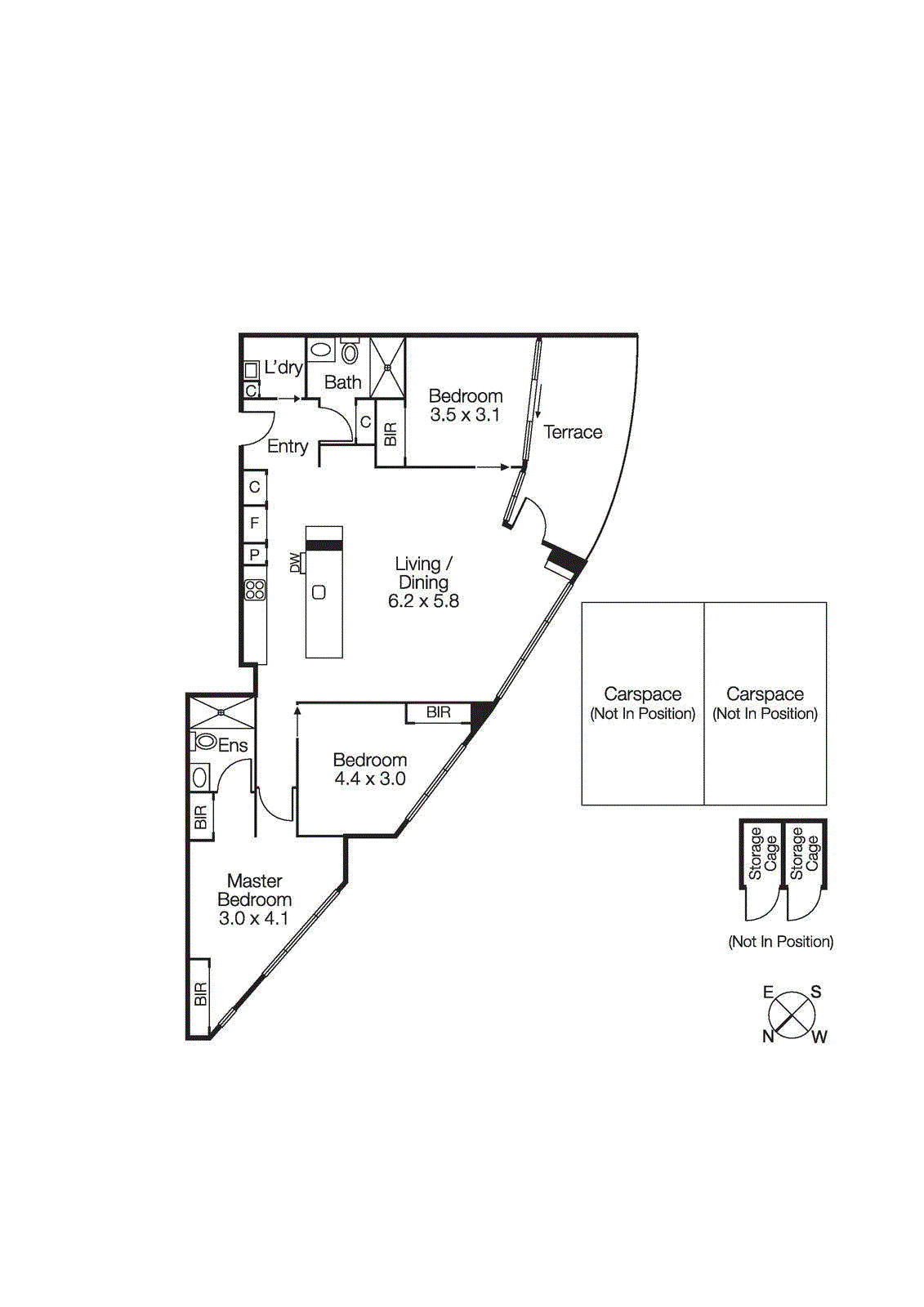 307/12 Railway Walk North, Hampton VIC 3188 - Floorplan