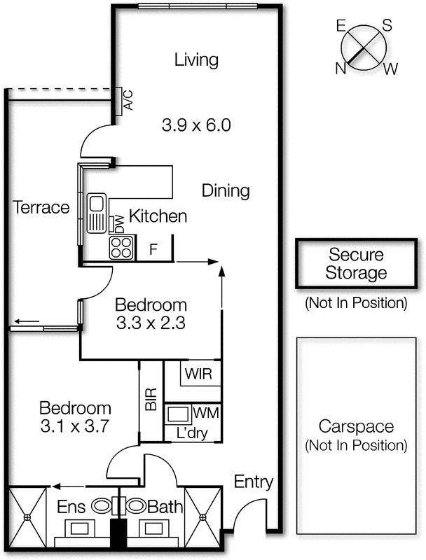 307/216 Rouse Street, Port Melbourne VIC 3207 - Floorplan