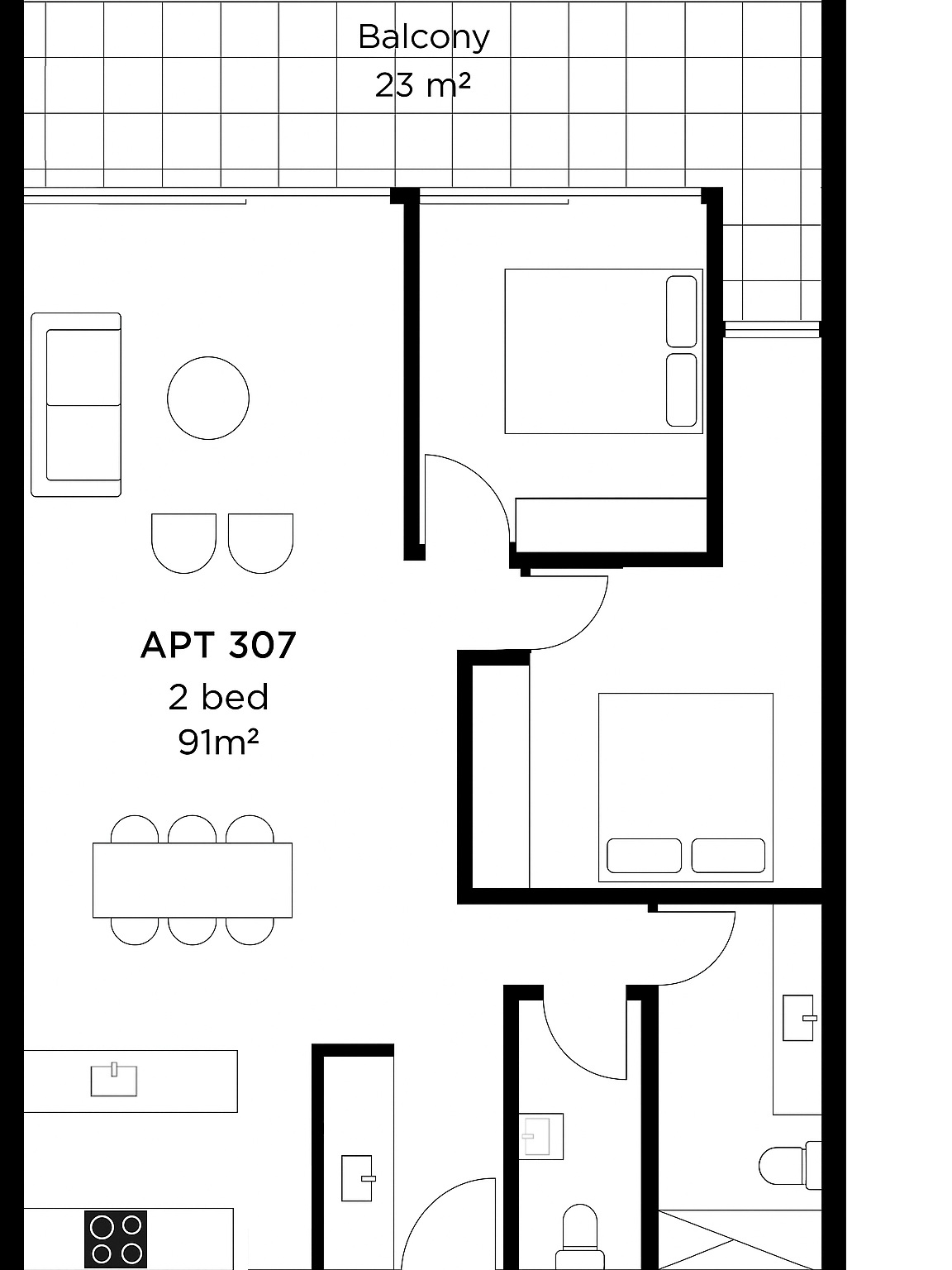 307/286-290 Blackburn Road, Glen Waverley VIC 3150 - Floorplan