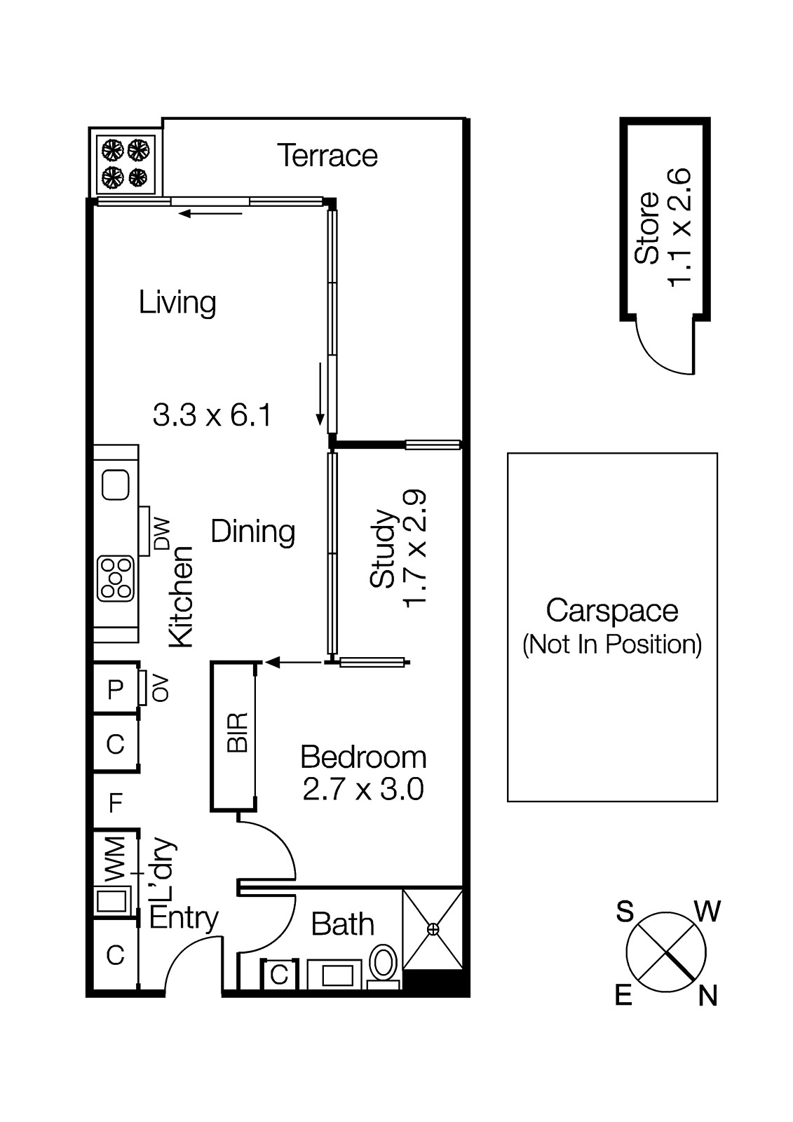 307/63 Rouse Street, Port Melbourne VIC 3207 - Floorplan