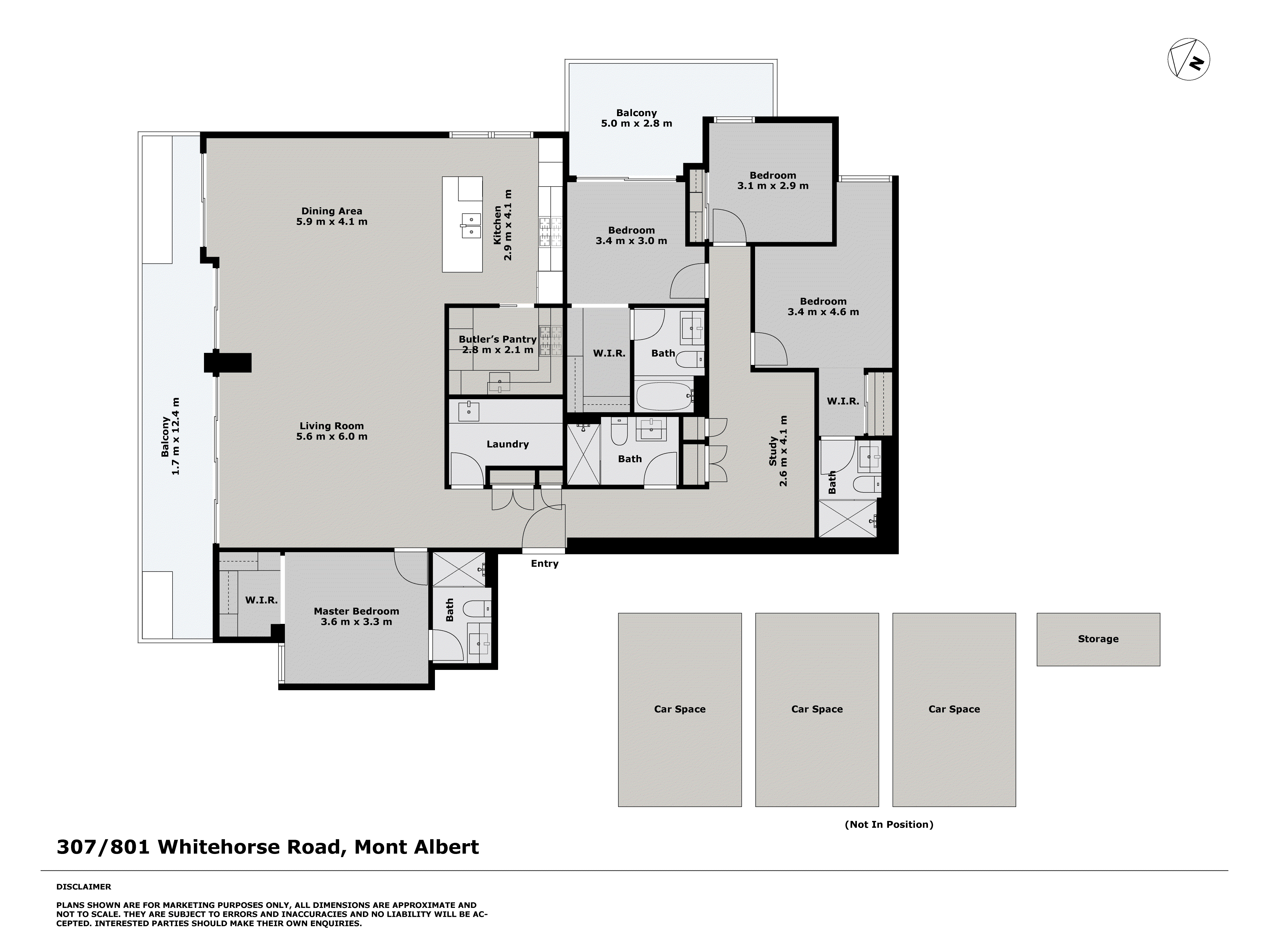 307/801 Whitehorse Road, Mont Albert VIC 3127 - Floorplan