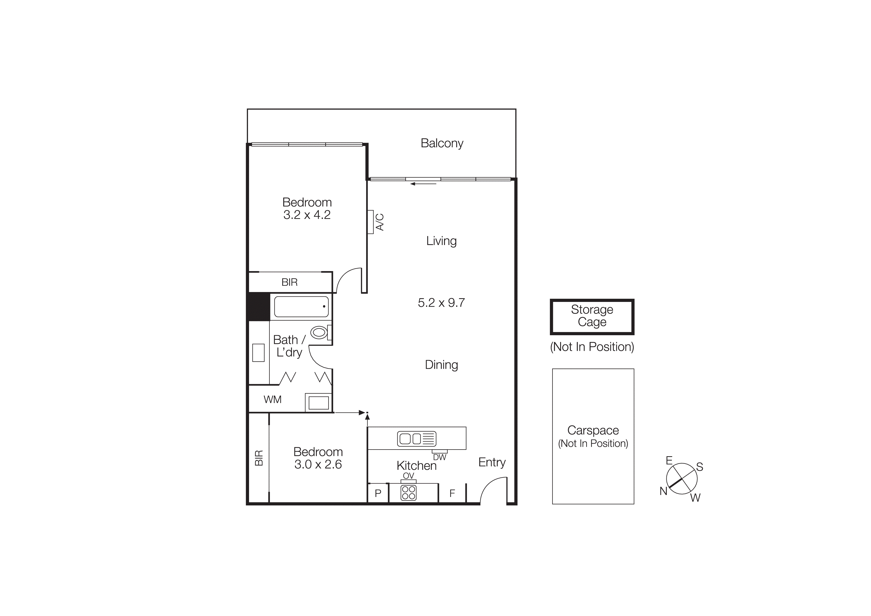 307E/126 Rouse Street, Port Melbourne VIC 3207 - Floorplan