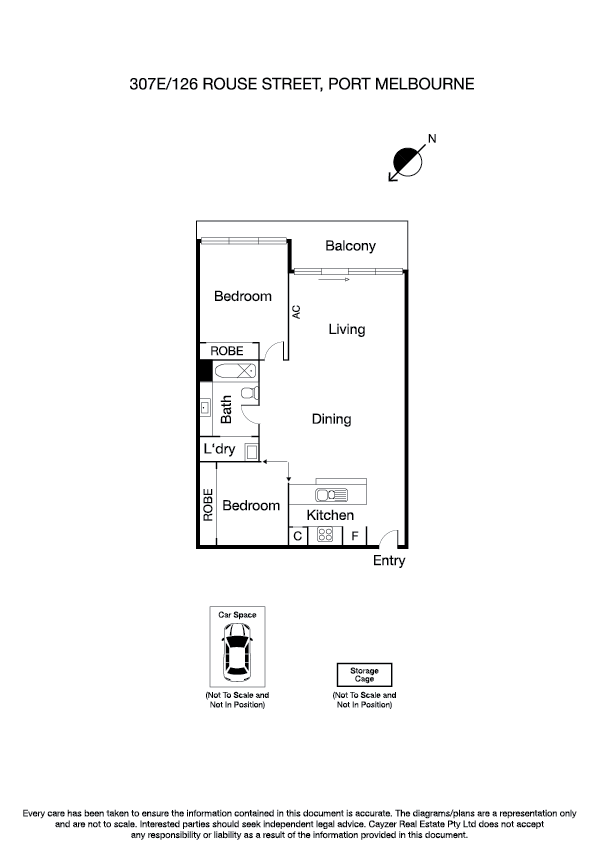 307E/126 Rouse Street, PORT MELBOURNE VIC 3207 - Floorplan