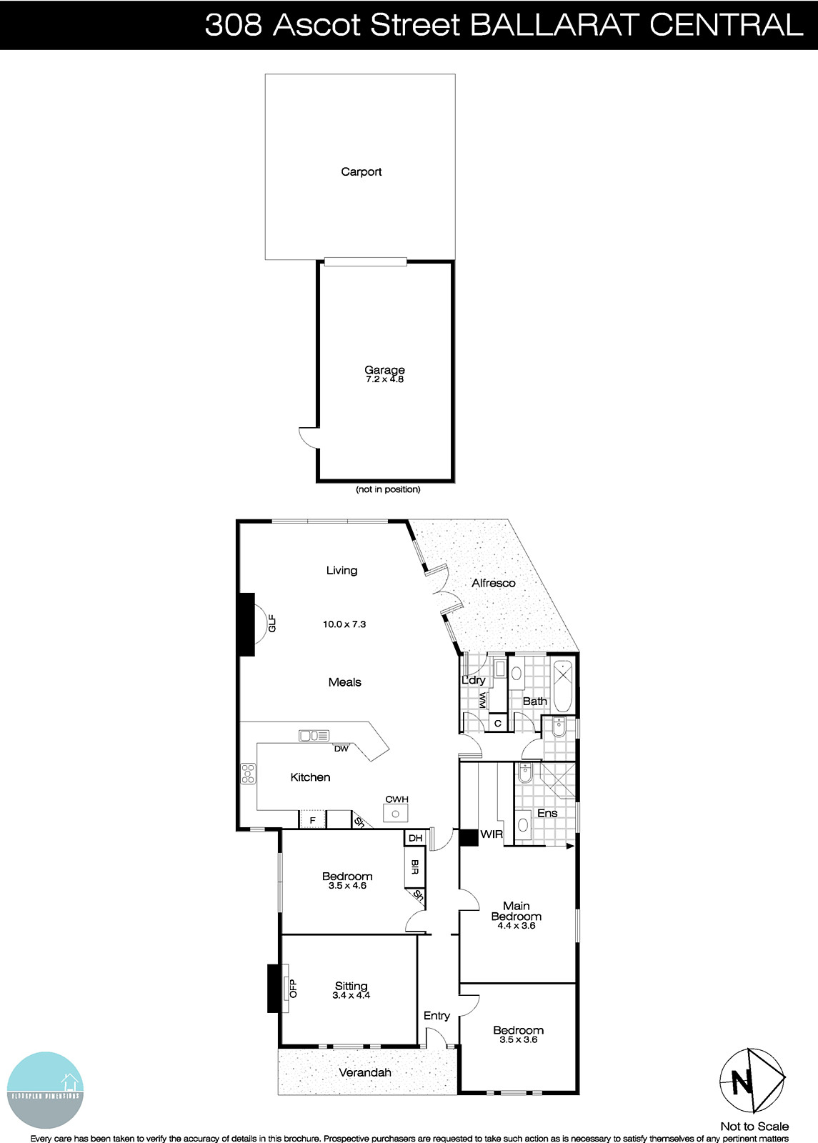 308 Ascot Street South, Ballarat Central VIC 3350 - Floorplan