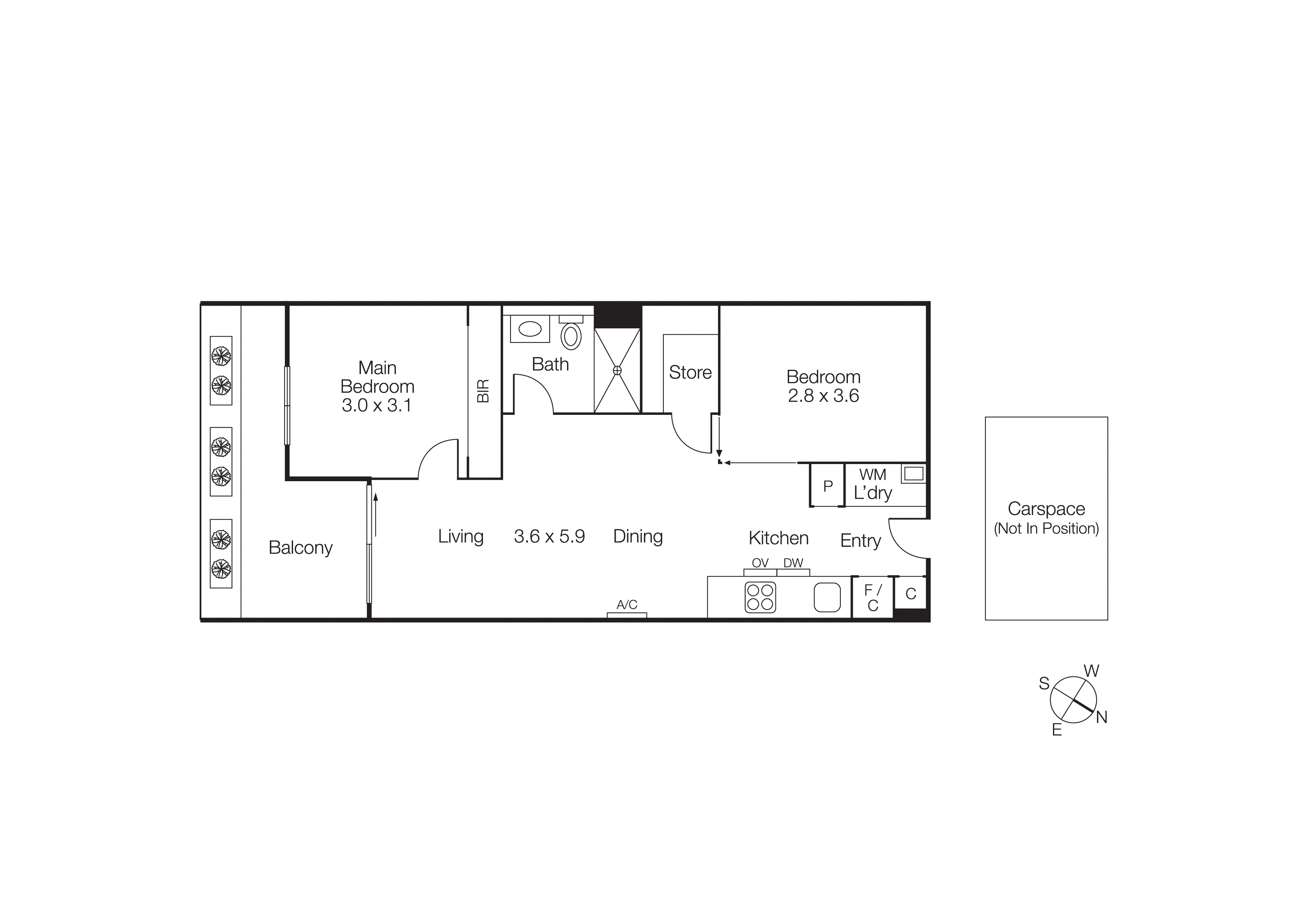 308/181 Fitzroy Street, St Kilda VIC 3182 - Floorplan