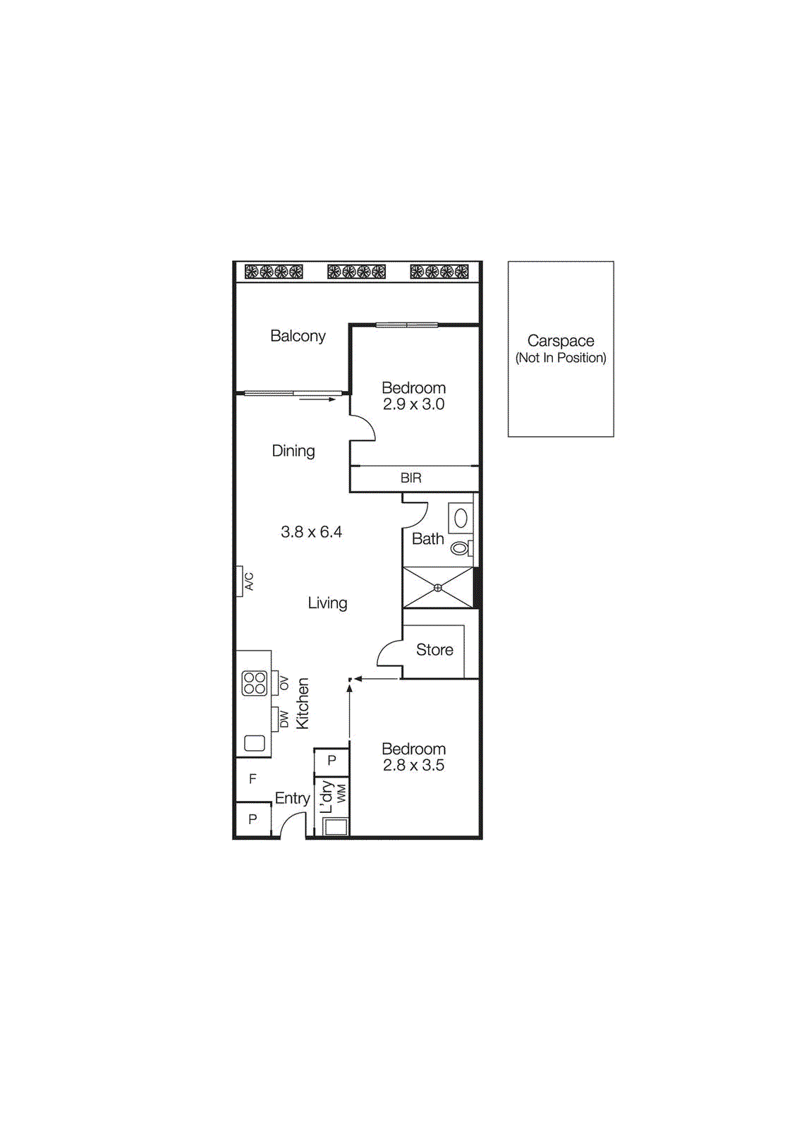 308/181 Fitzroy Street, St Kilda VIC 3182 - Floorplan