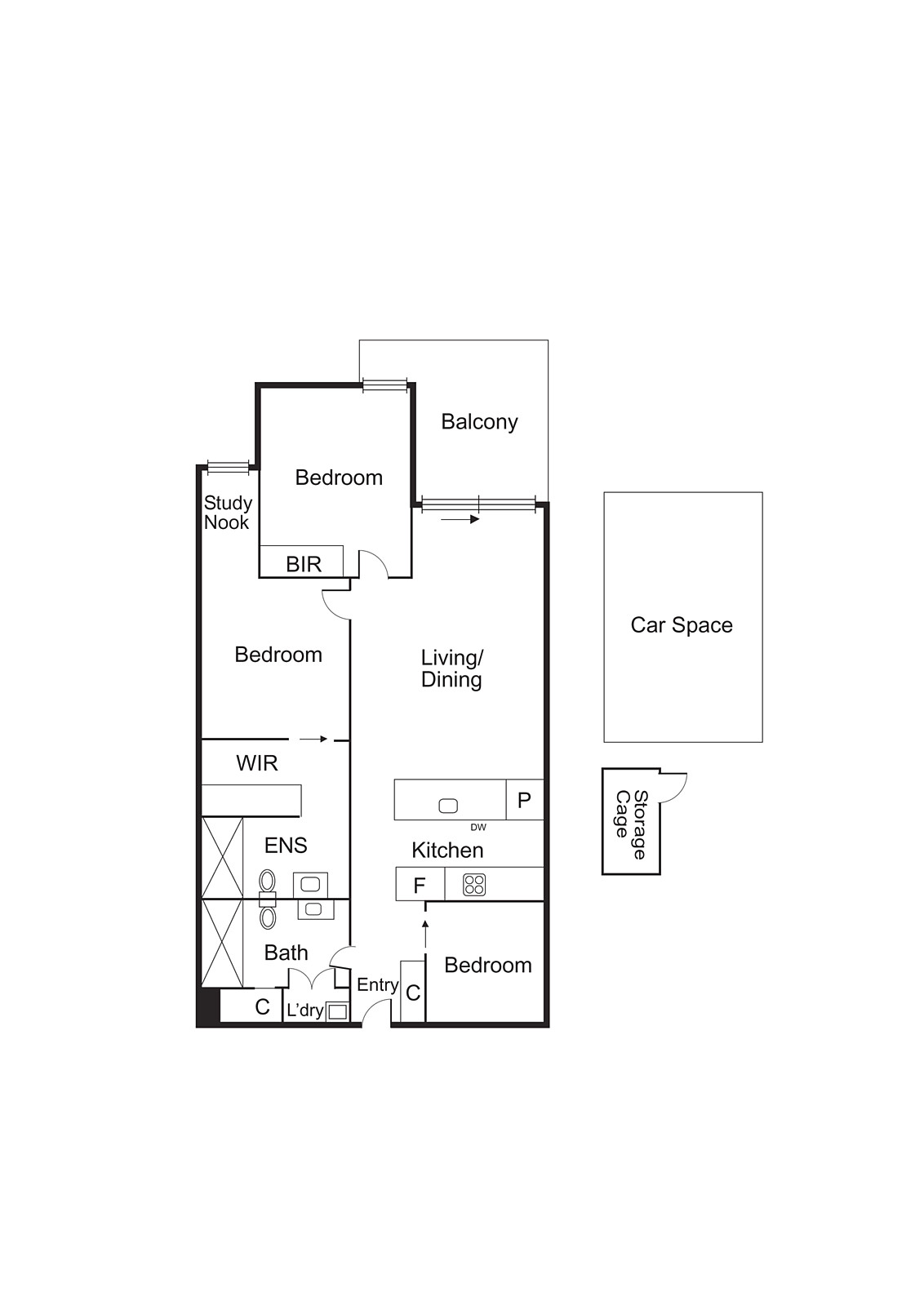 308/75 Graham Road, Highett VIC 3190 - Floorplan