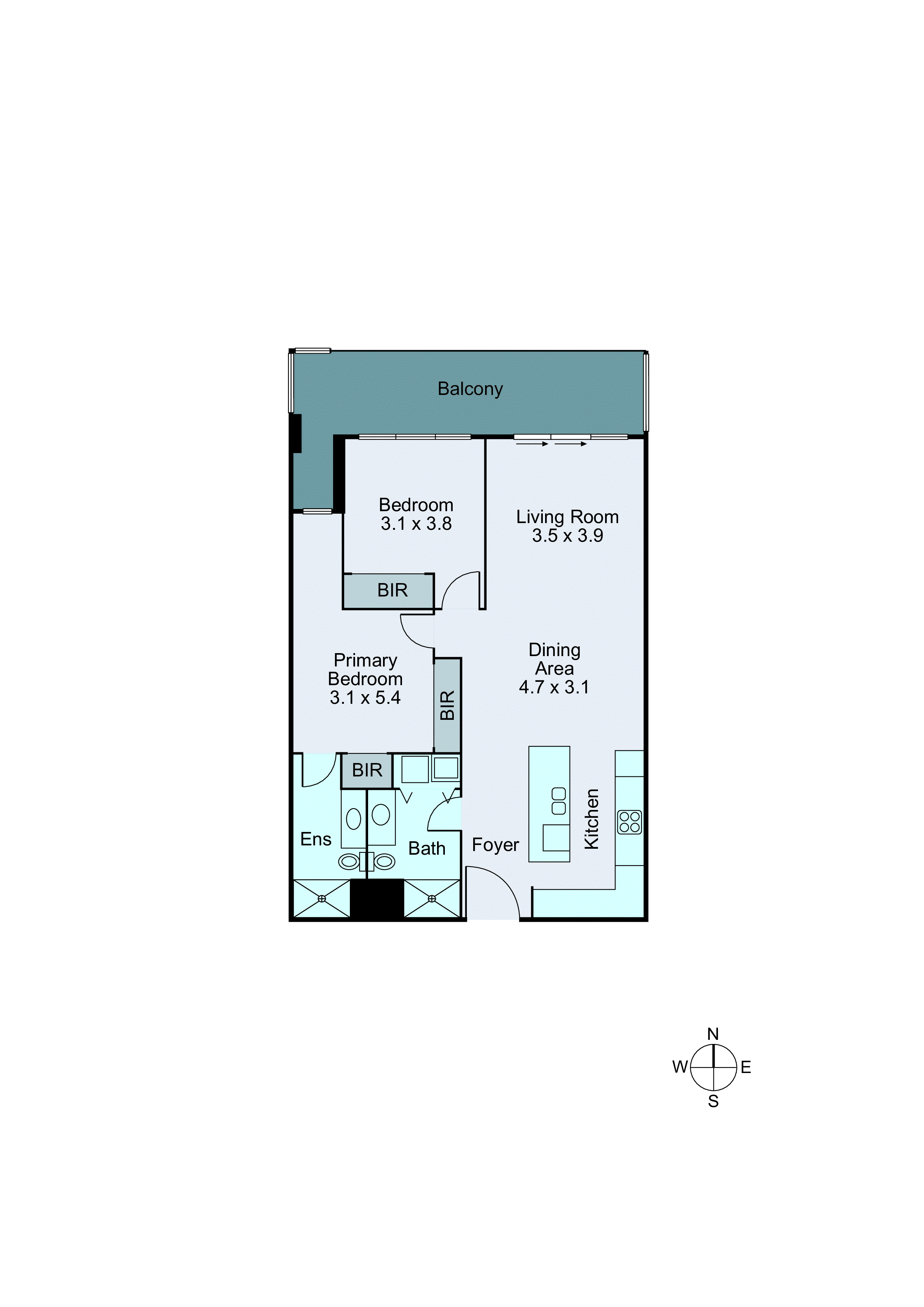 308/8 Power Avenue, Ashwood VIC 3147 - Floorplan