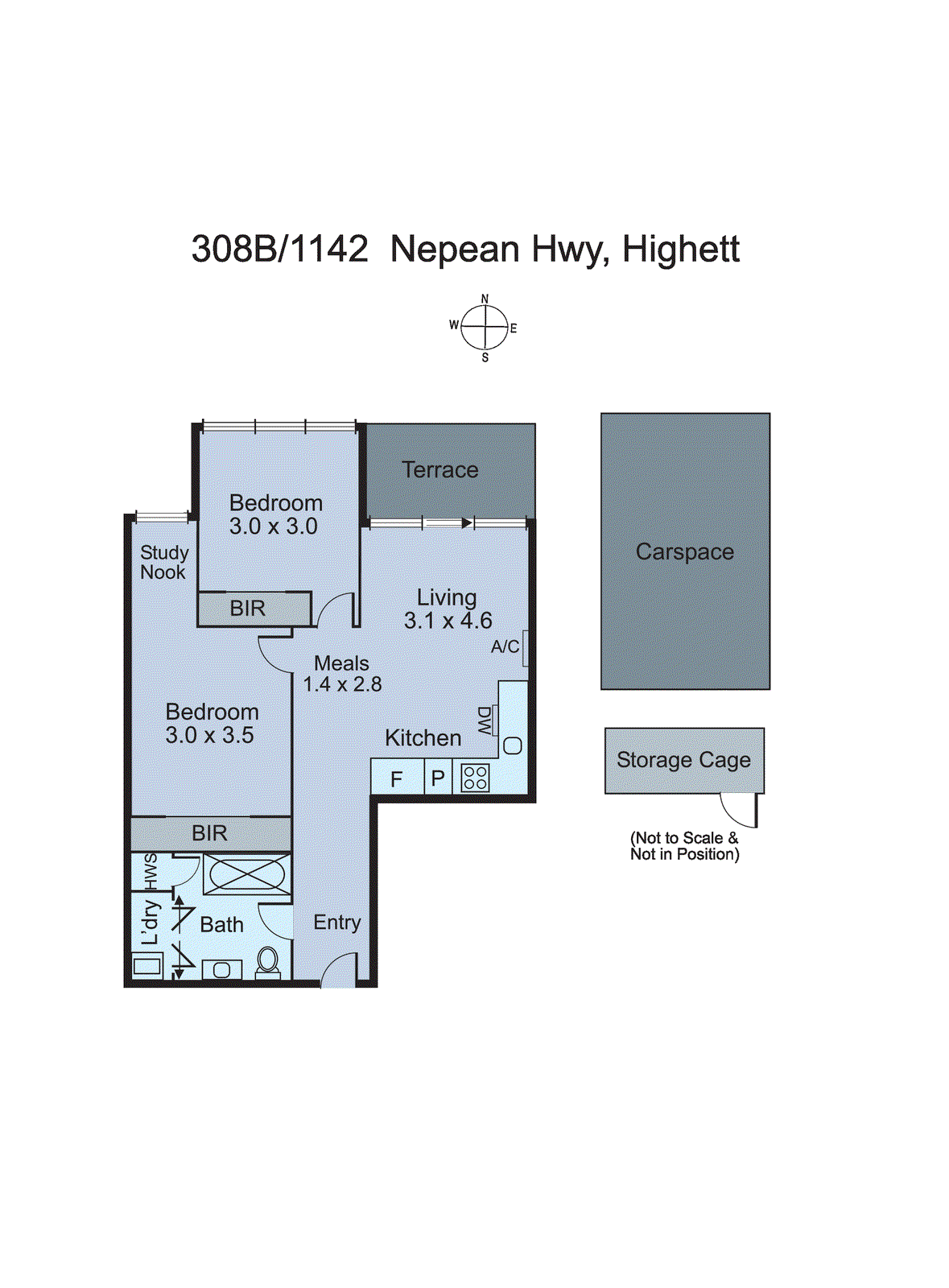308b/1142 Nepean Highway, Highett VIC 3190 - Floorplan