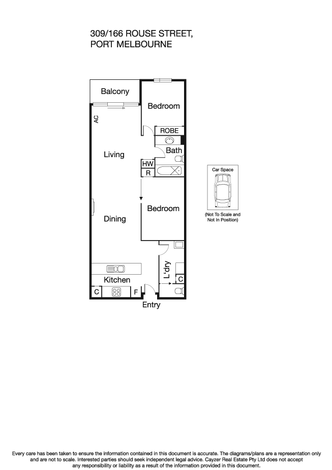 309/166 Rouse Street, PORT MELBOURNE VIC 3207 - Floorplan