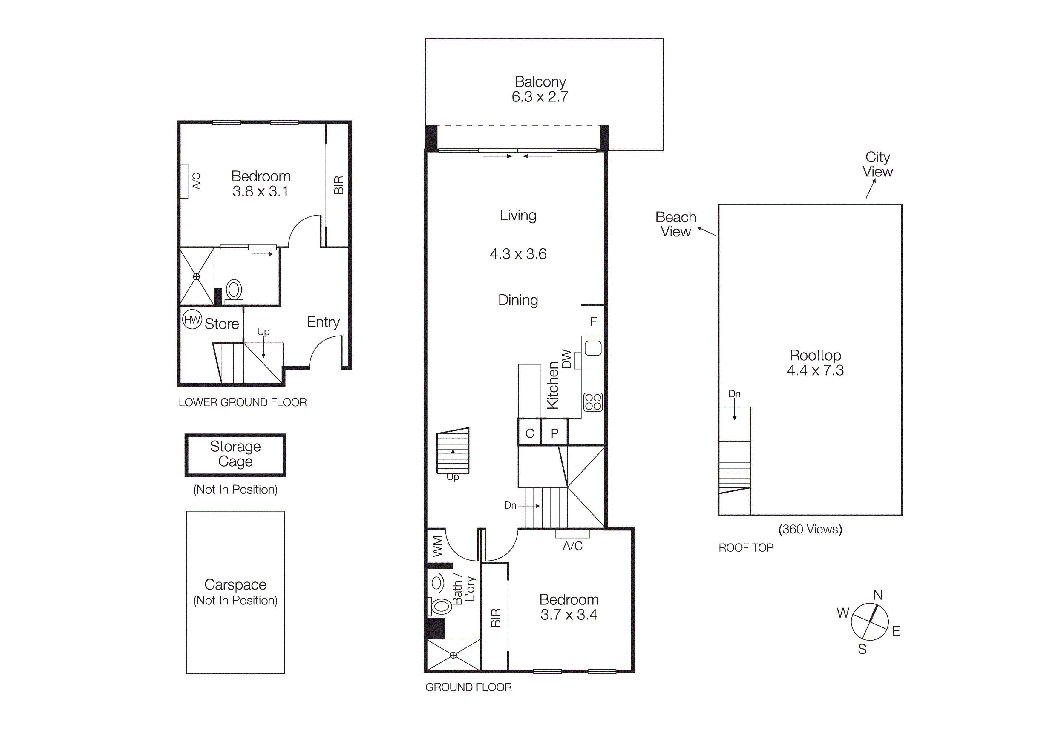 309/2 Albert Street, St Kilda VIC 3182 - Floorplan