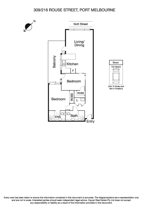309/216 Rouse Street, PORT MELBOURNE VIC 3207 - Floorplan