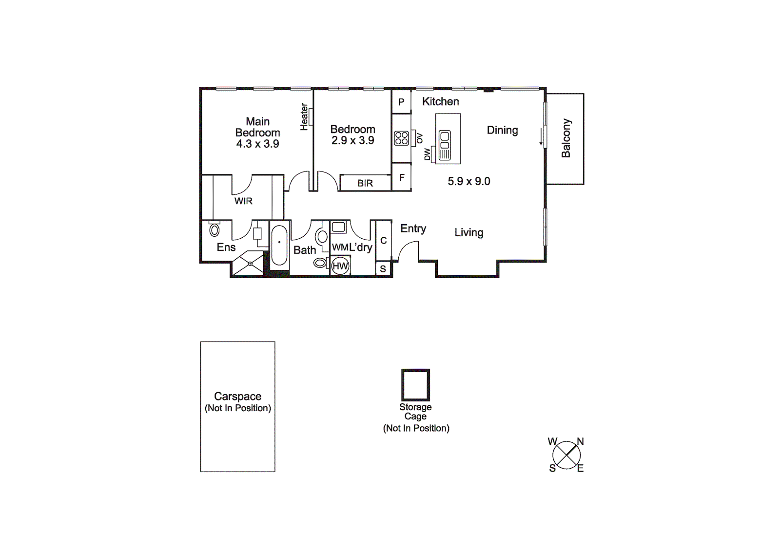 309/65 Beach Street, Port Melbourne VIC 3207 - Floorplan