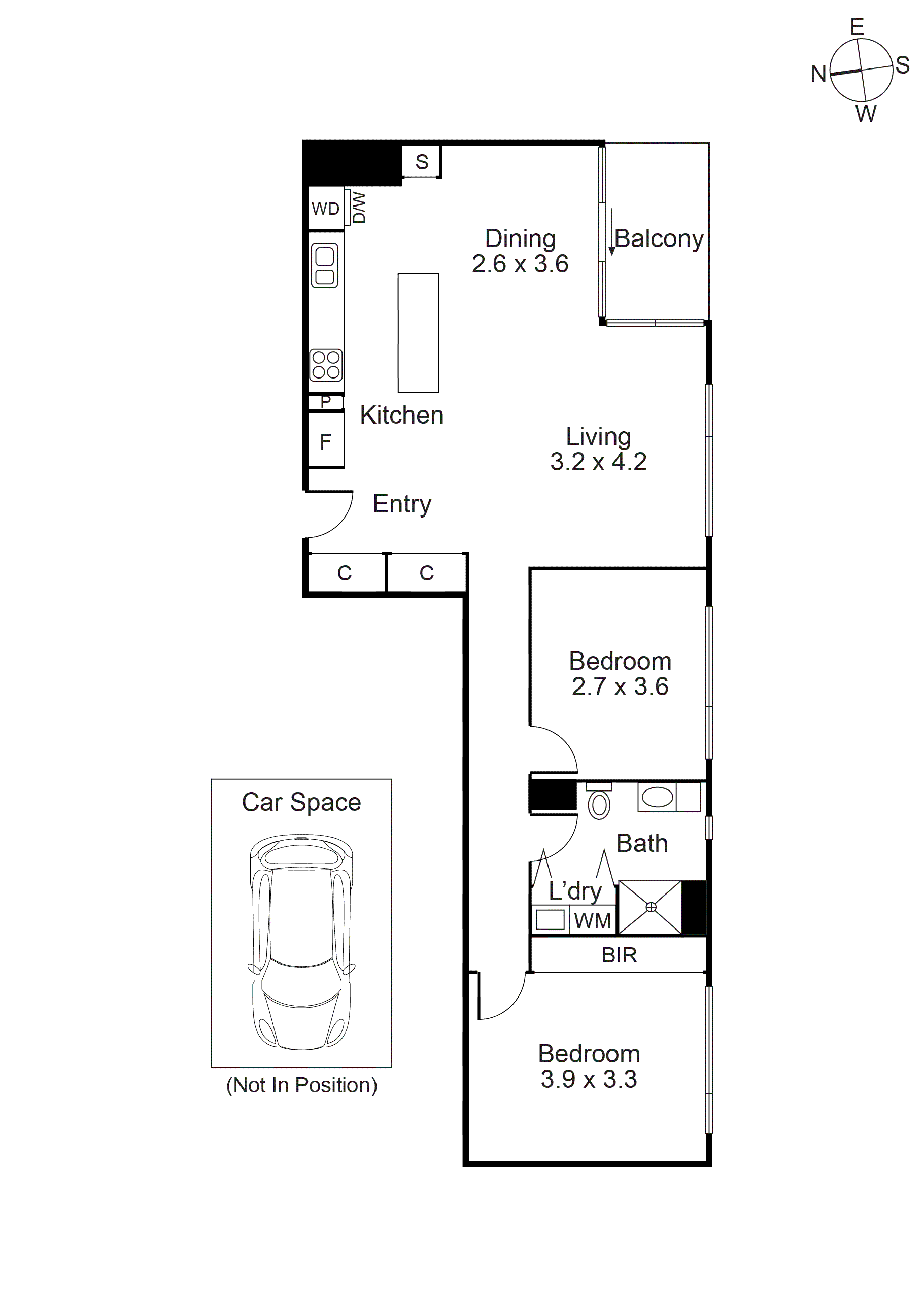 309/700 Chapel Street, South Yarra VIC 3141 - Floorplan