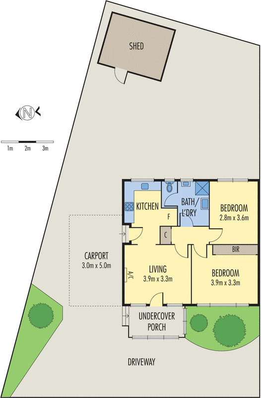 3/1-4 Howe Court, Geelong West VIC 3218 - Floorplan