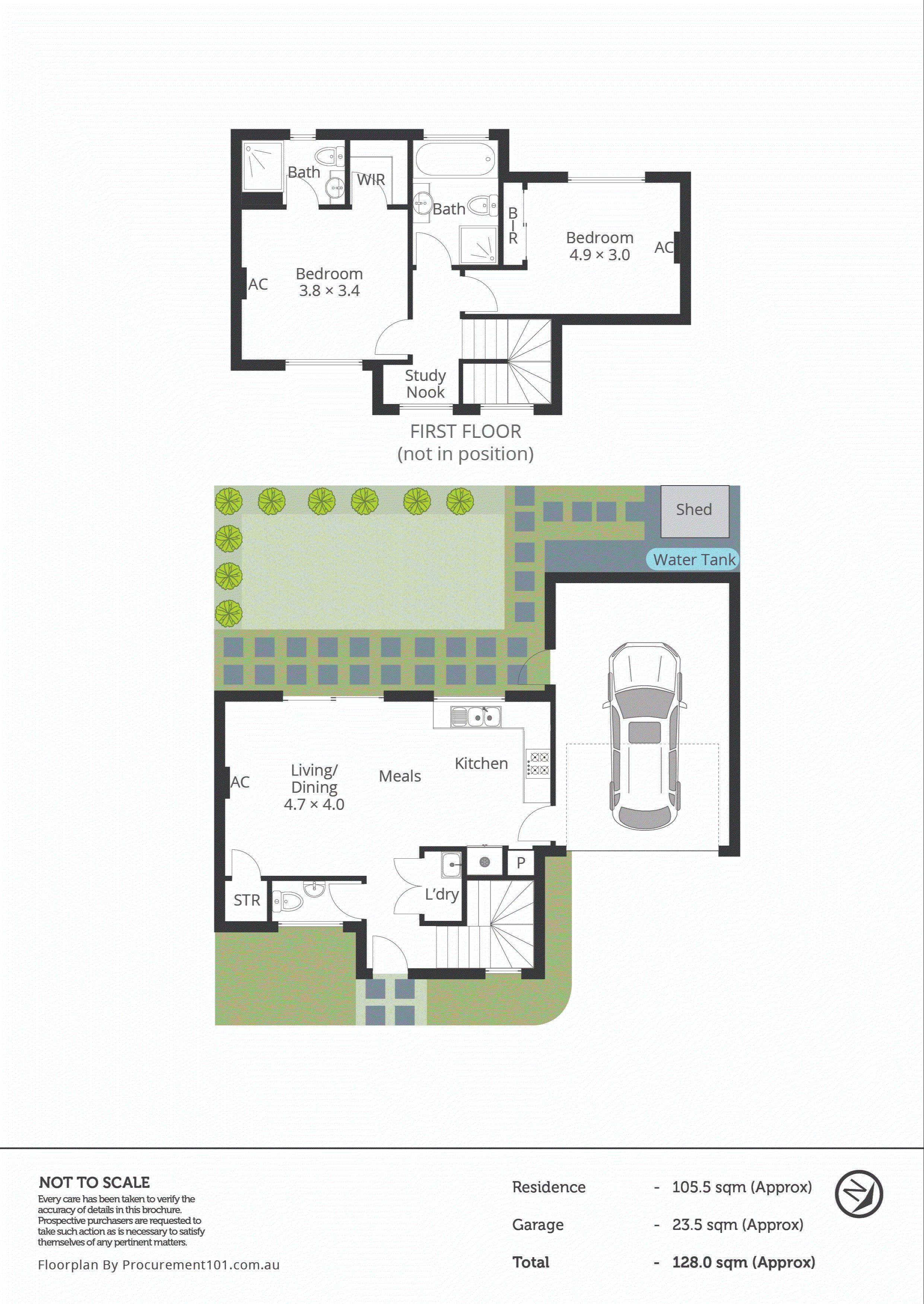 3/1 Ardgower Road, Noble Park VIC 3174 - Floorplan