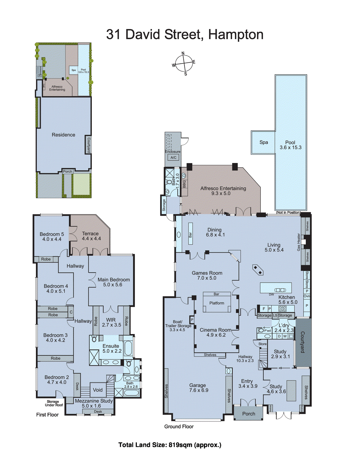 31 David Street, Hampton VIC 3188 - Floorplan