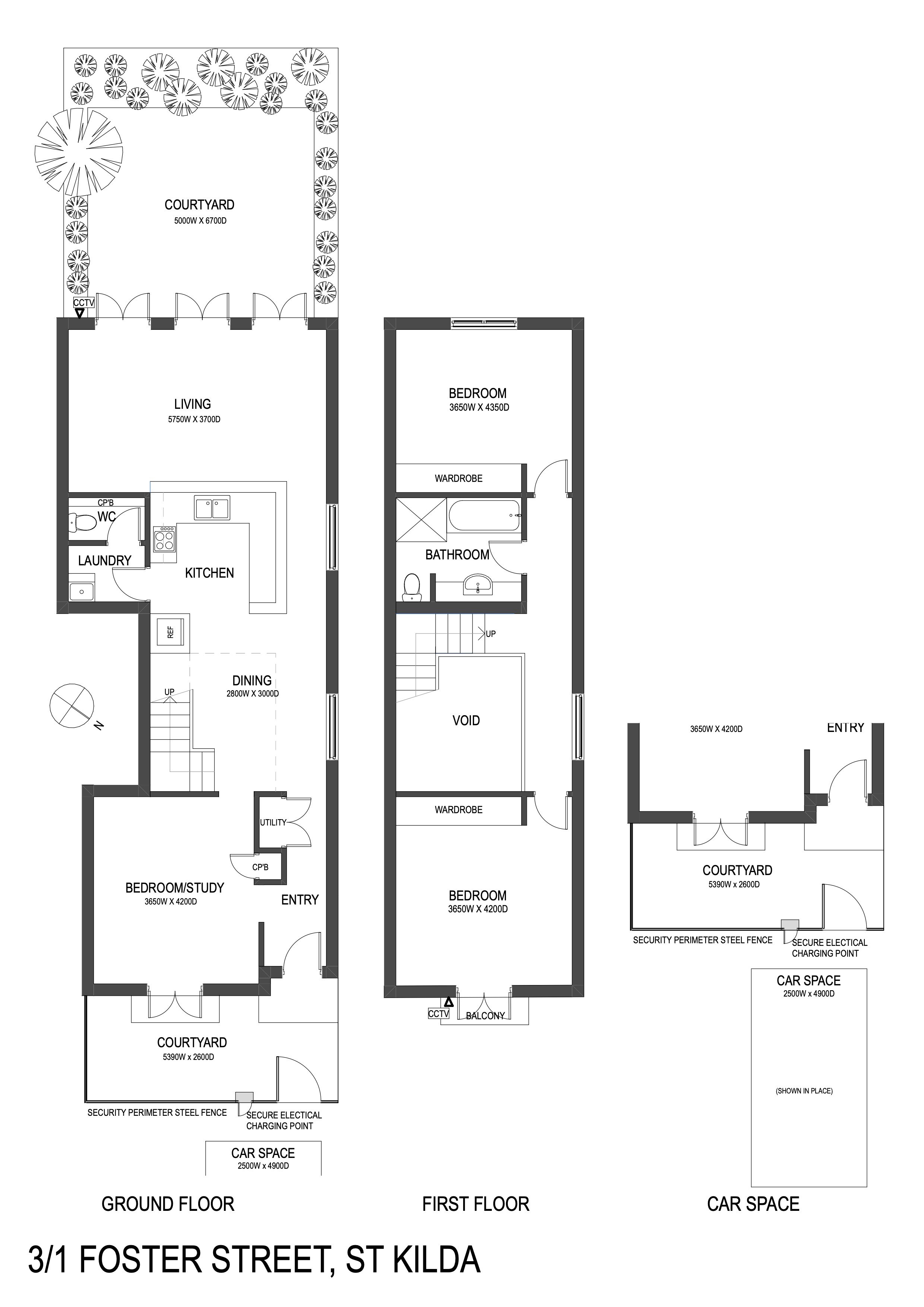 3/1 Foster Street, St Kilda VIC 3182 - Floorplan
