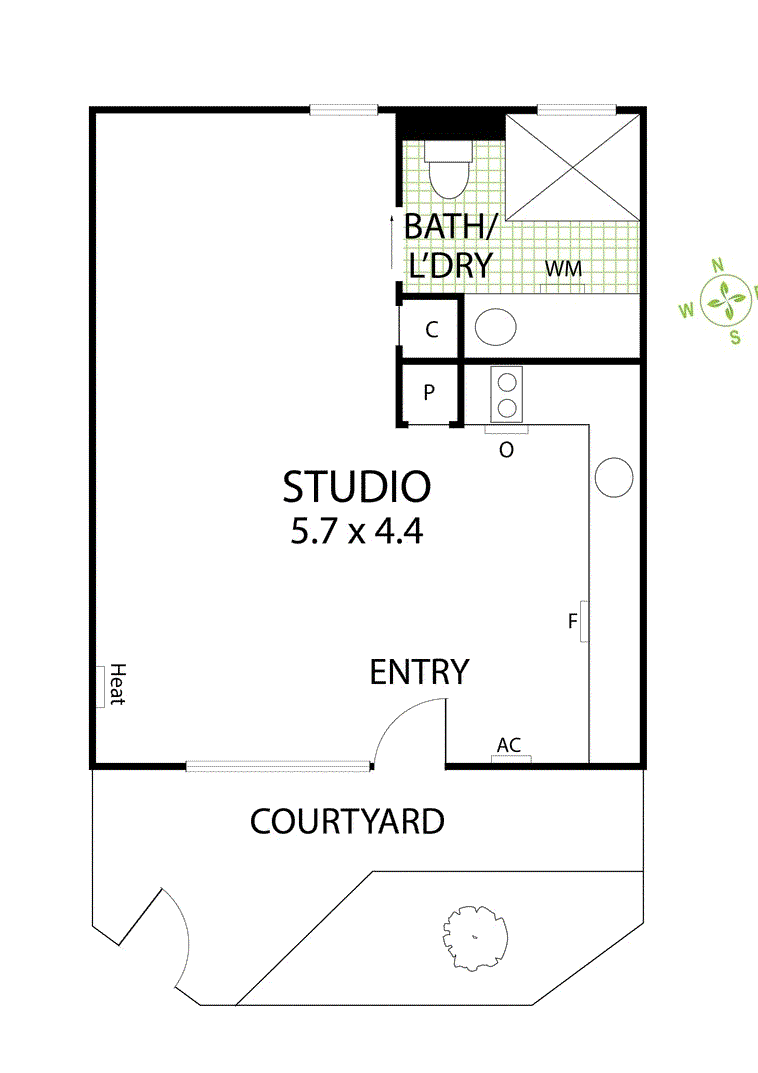 3/1 Lumley Court, Prahran VIC 3181 - Floorplan