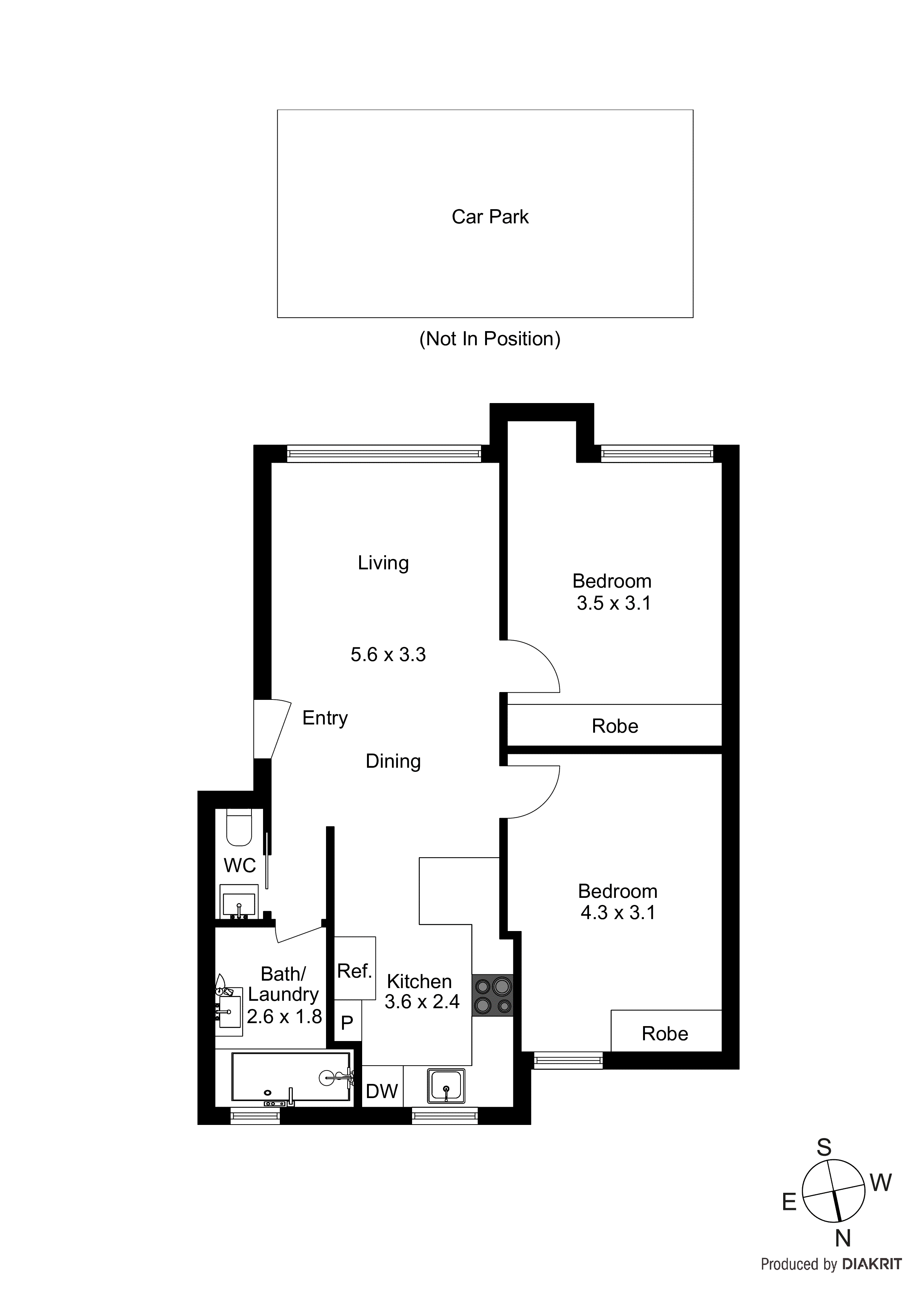 3/1 White Street, Parkdale VIC 3195 - Floorplan