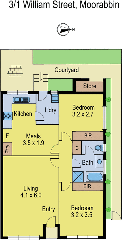 3/1 William Street, Moorabbin VIC 3189 - Floorplan