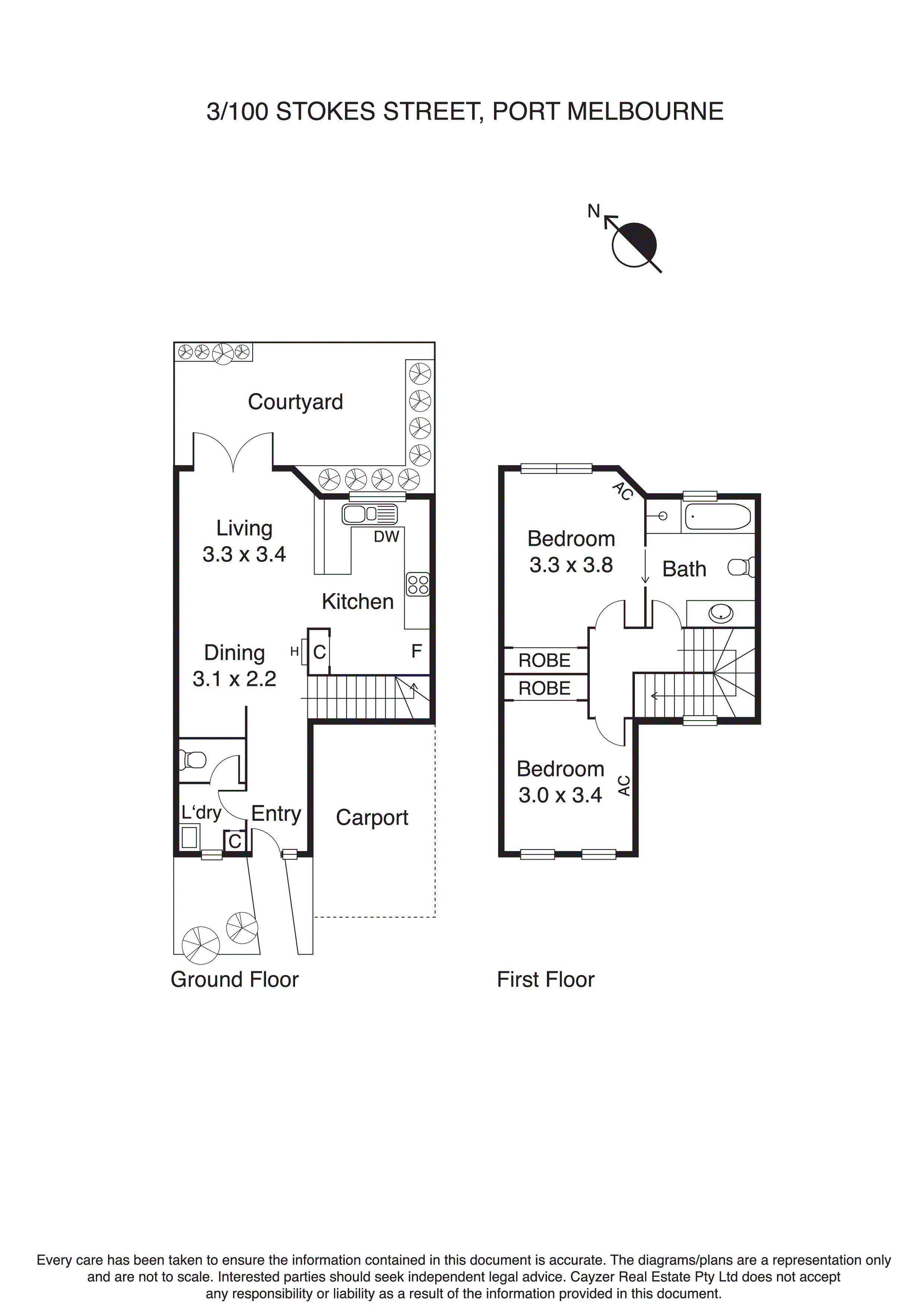 3/100 Stokes Street, PORT MELBOURNE VIC 3207 - Floorplan