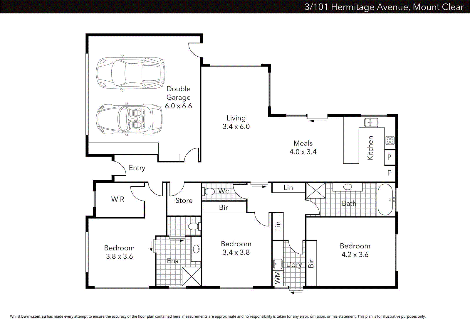3/101 Hermitage Avenue, Mount Clear VIC 3350 - Floorplan