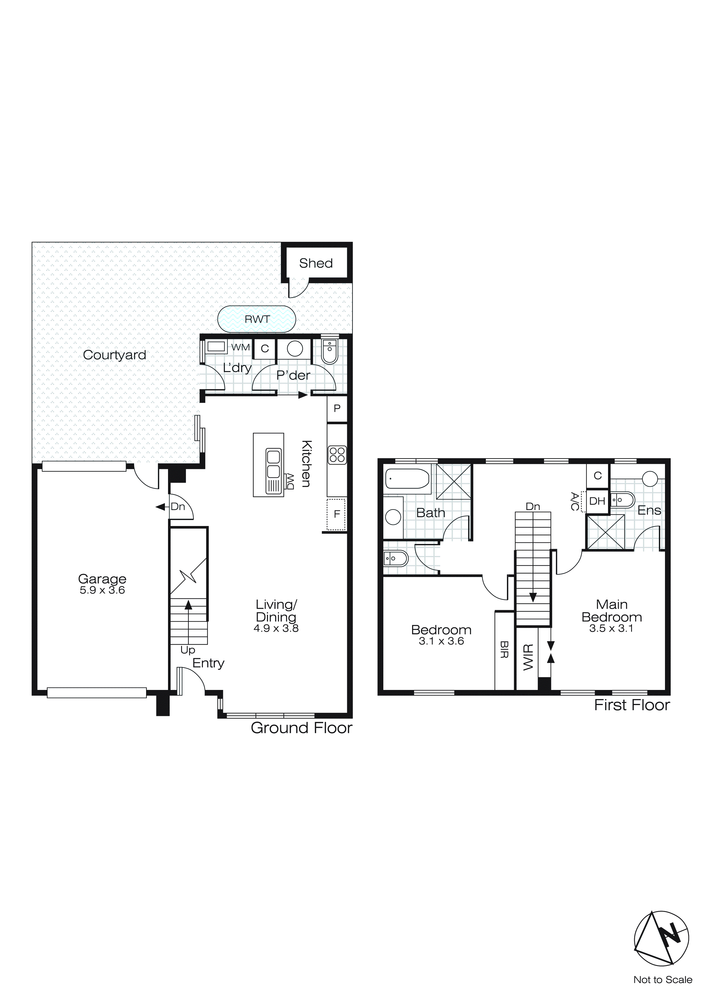 3/1015A Gregory Street, Lake Wendouree VIC 3350 - Floorplan