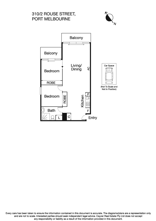 310/2 Rouse Street, PORT MELBOURNE VIC 3207 - Floorplan