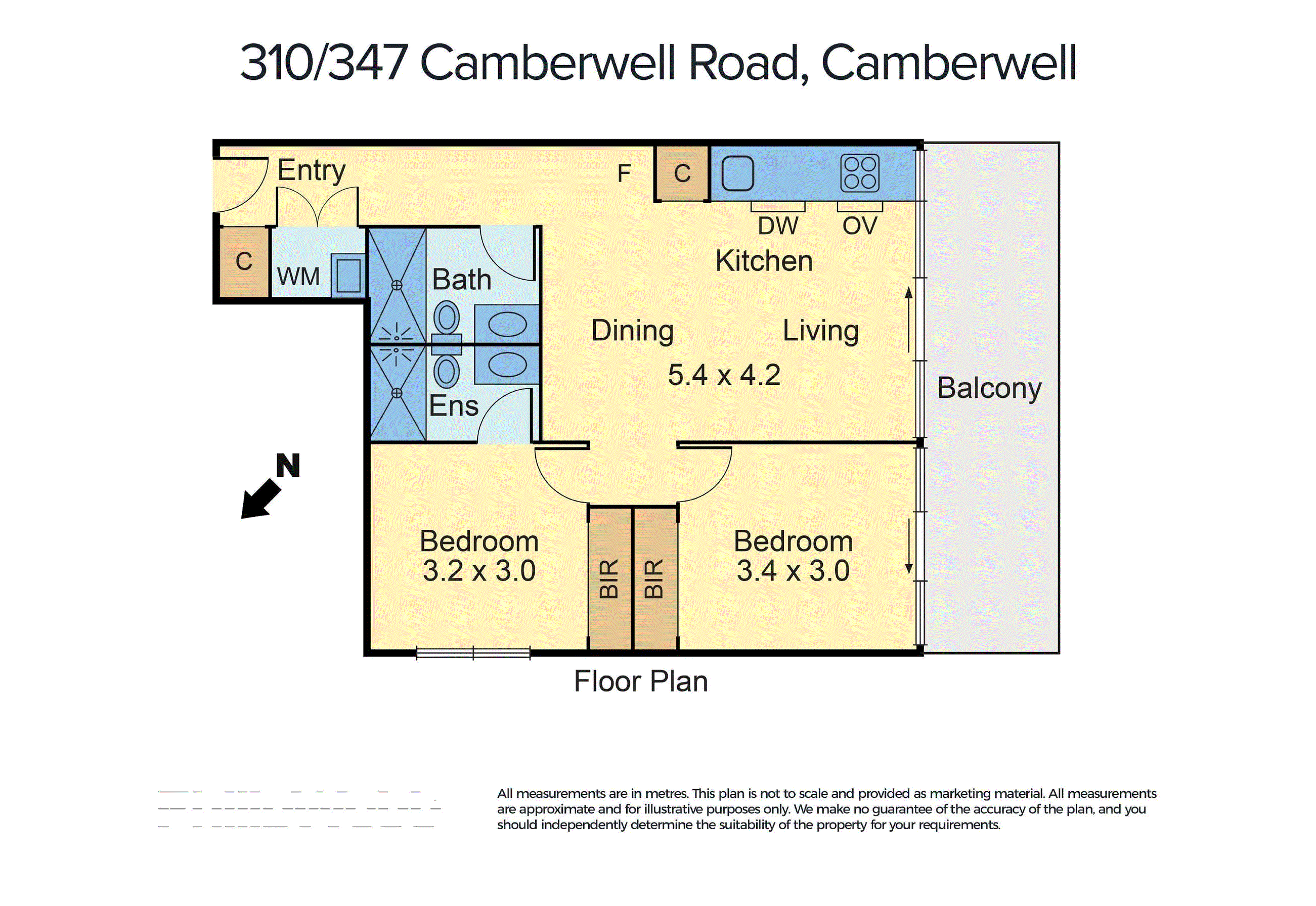 310/347 Camberwell Road, Camberwell VIC 3124 - Floorplan