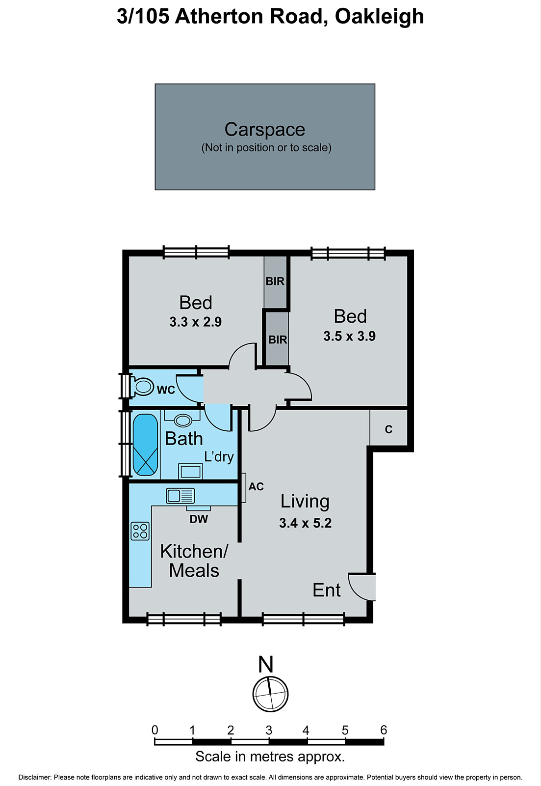 3/105 Atherton Road, Oakleigh VIC 3166 - Floorplan
