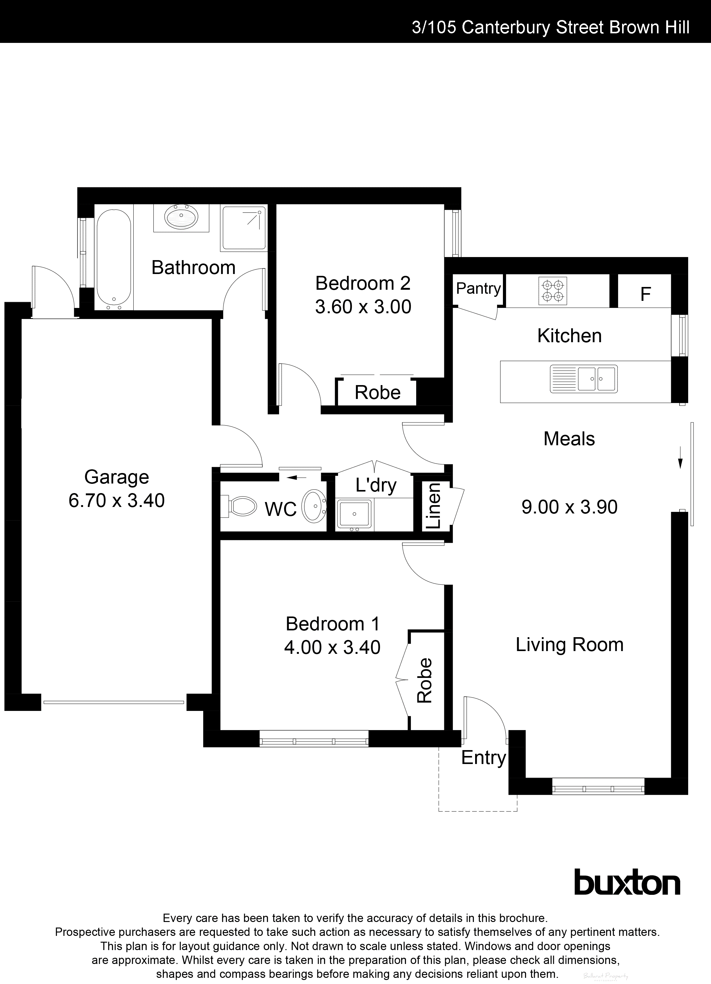 3/105 Canterbury Street, Brown Hill VIC 3350 - Floorplan