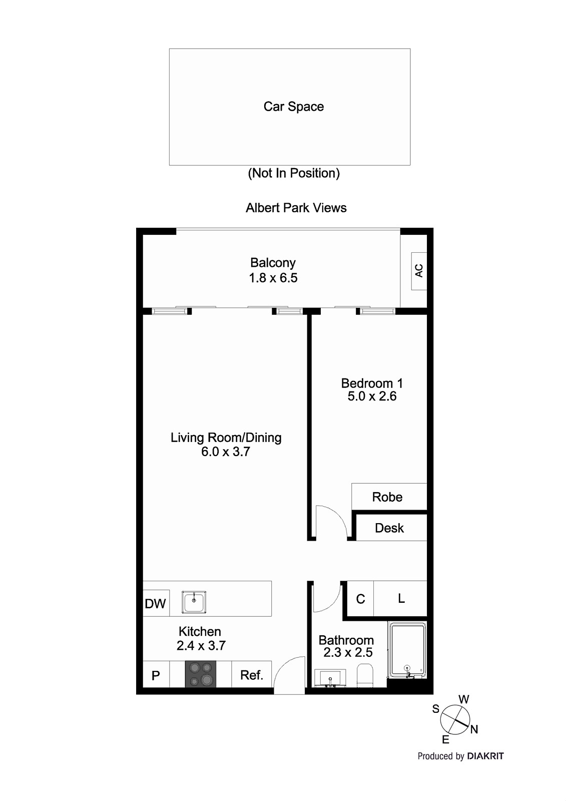 310/70 Queens Road, Melbourne VIC 3004 - Floorplan