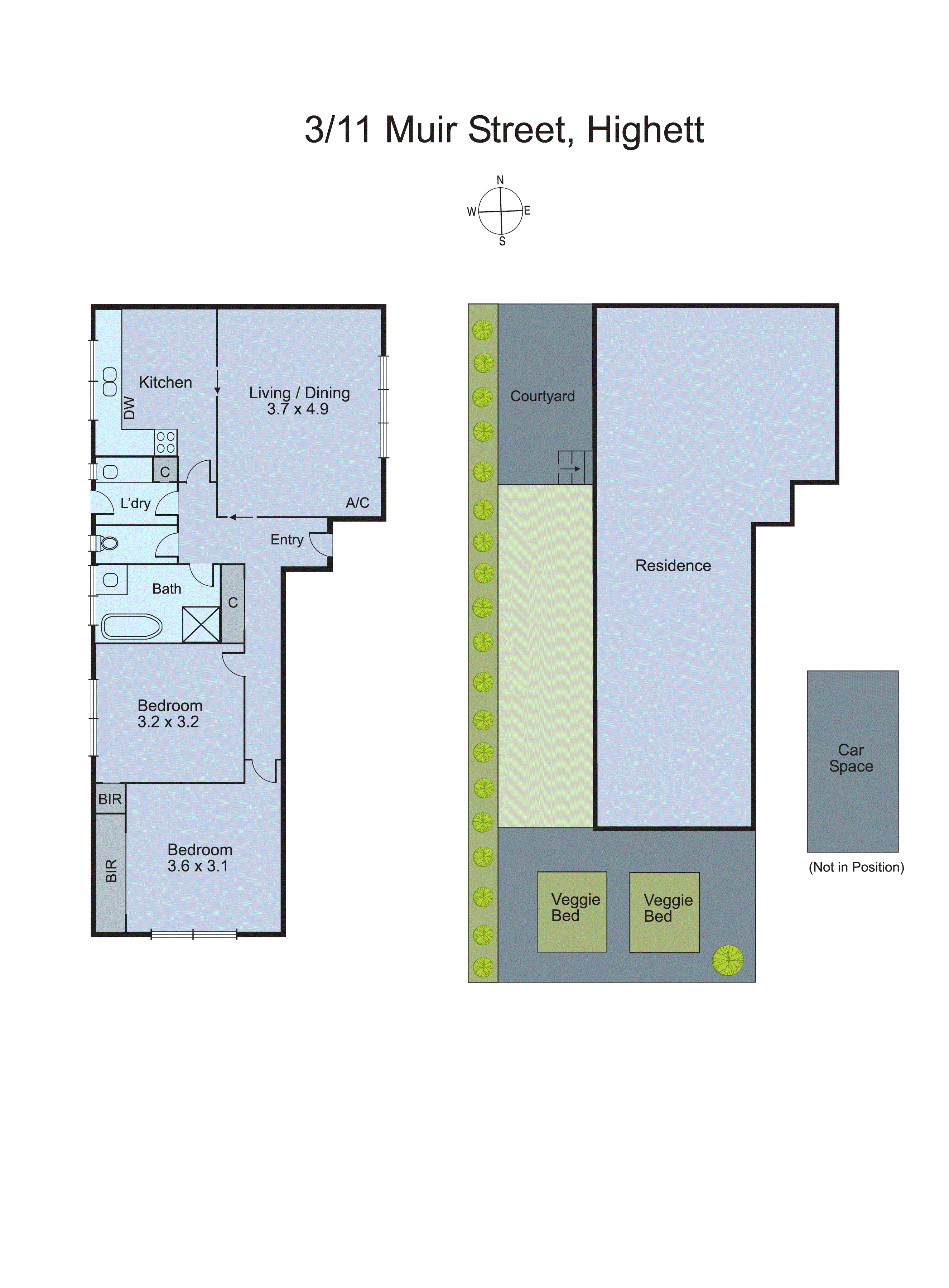 3/11 Muir Street, Highett VIC 3190 - Floorplan