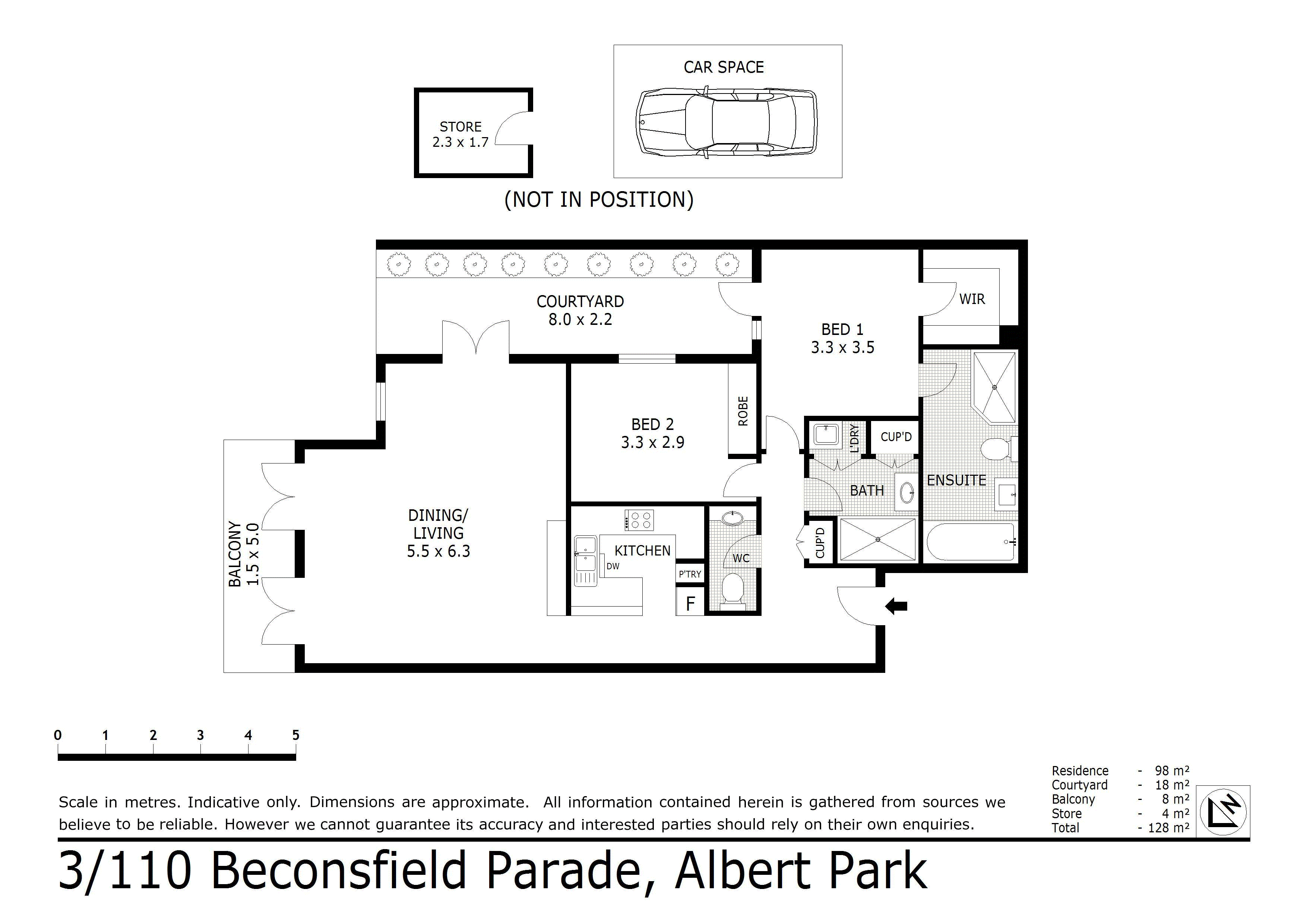 3/110 Beaconsfield Parade, ALBERT PARK VIC 3206 - Floorplan