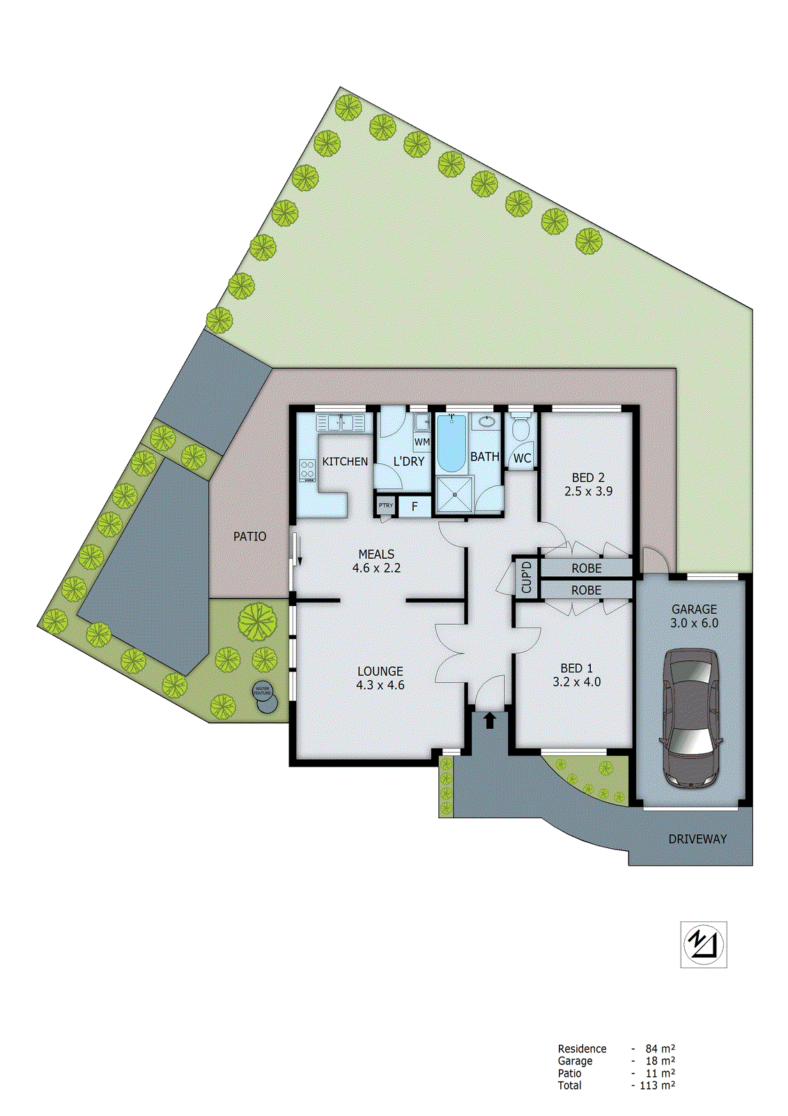 3/112-114 Centre Dandenong Road, Dingley Village VIC 3172 - Floorplan