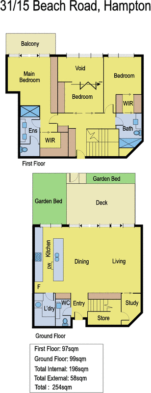 31/15 Beach Road, Hampton VIC 3188 - Floorplan
