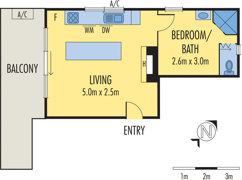 3/11A Anderson Street, South Melbourne VIC 3205 - Floorplan