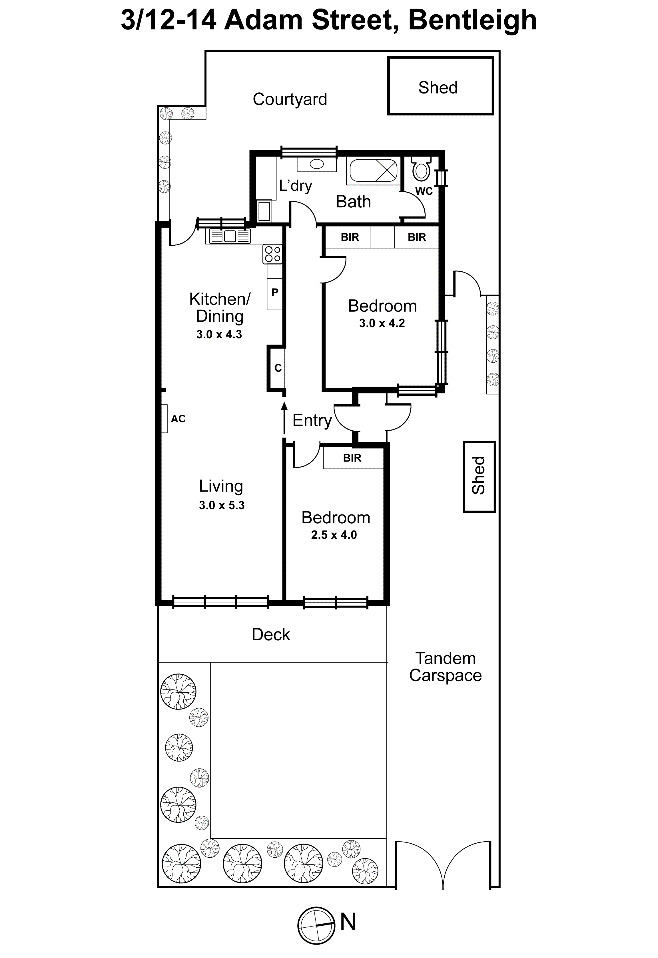 3/12-14 Adam Street, Bentleigh VIC 3204 - Floorplan
