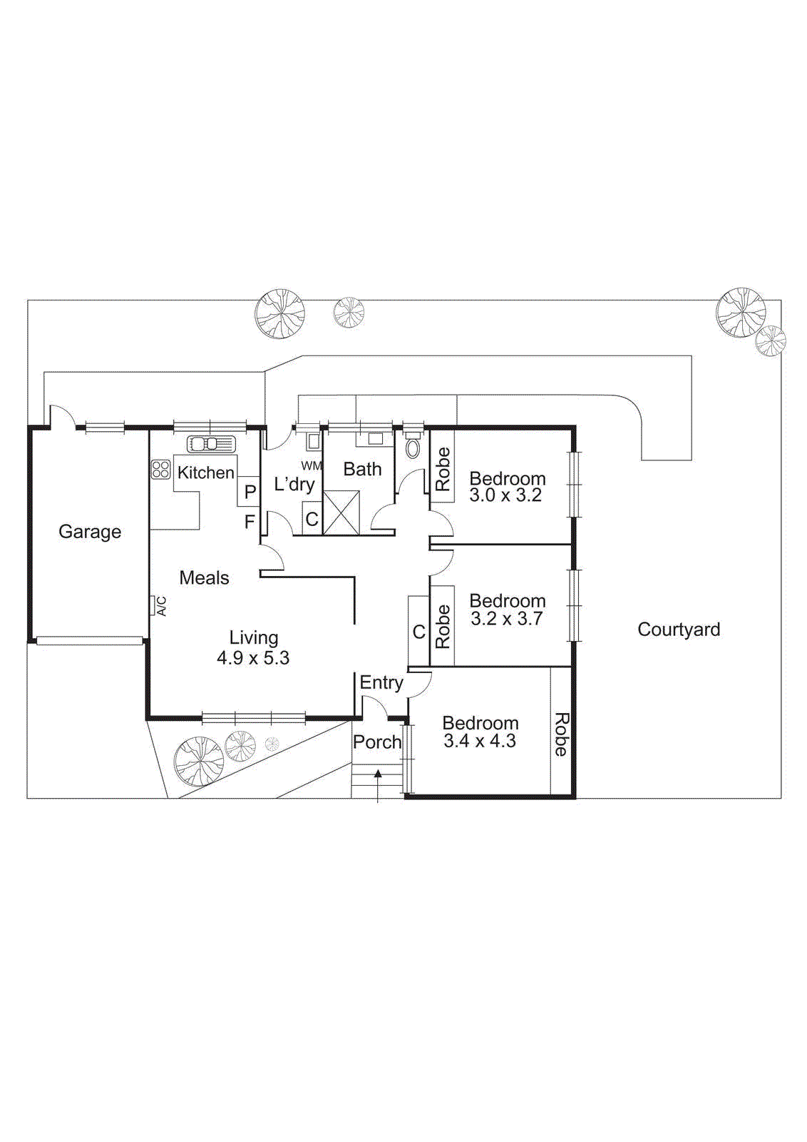 3/12 Clapham Road, Hughesdale VIC 3166 - Floorplan