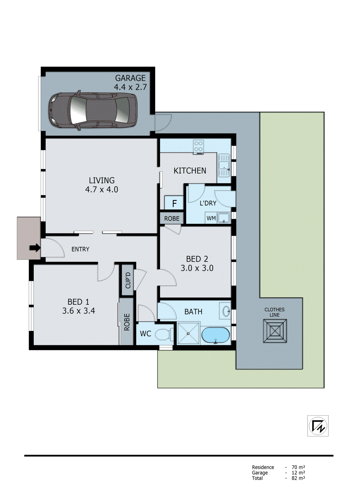 3/12 Macpherson Street, Dandenong VIC 3175 - Floorplan