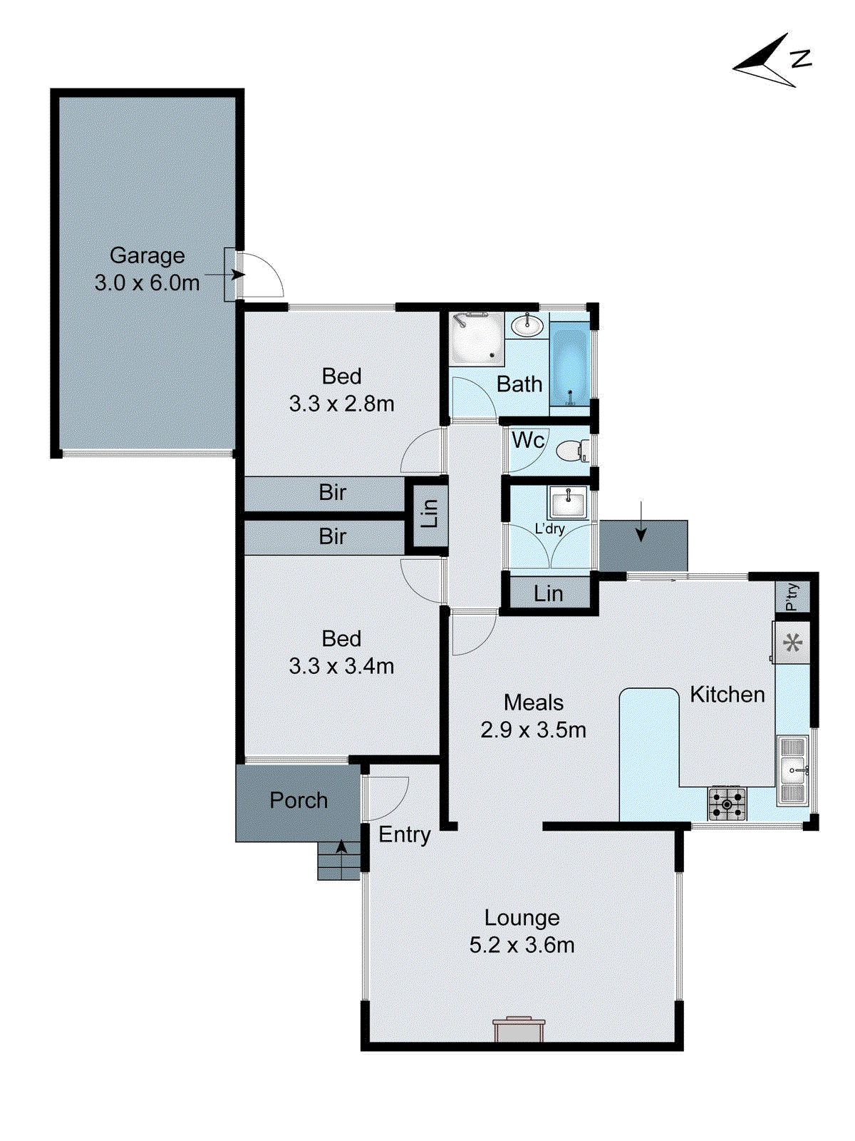 3/12 Thornhill Road, Highton VIC 3216 - Floorplan