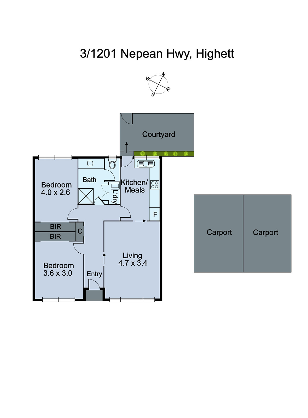 3/1201 Nepean Highway, Highett VIC 3190 - Floorplan