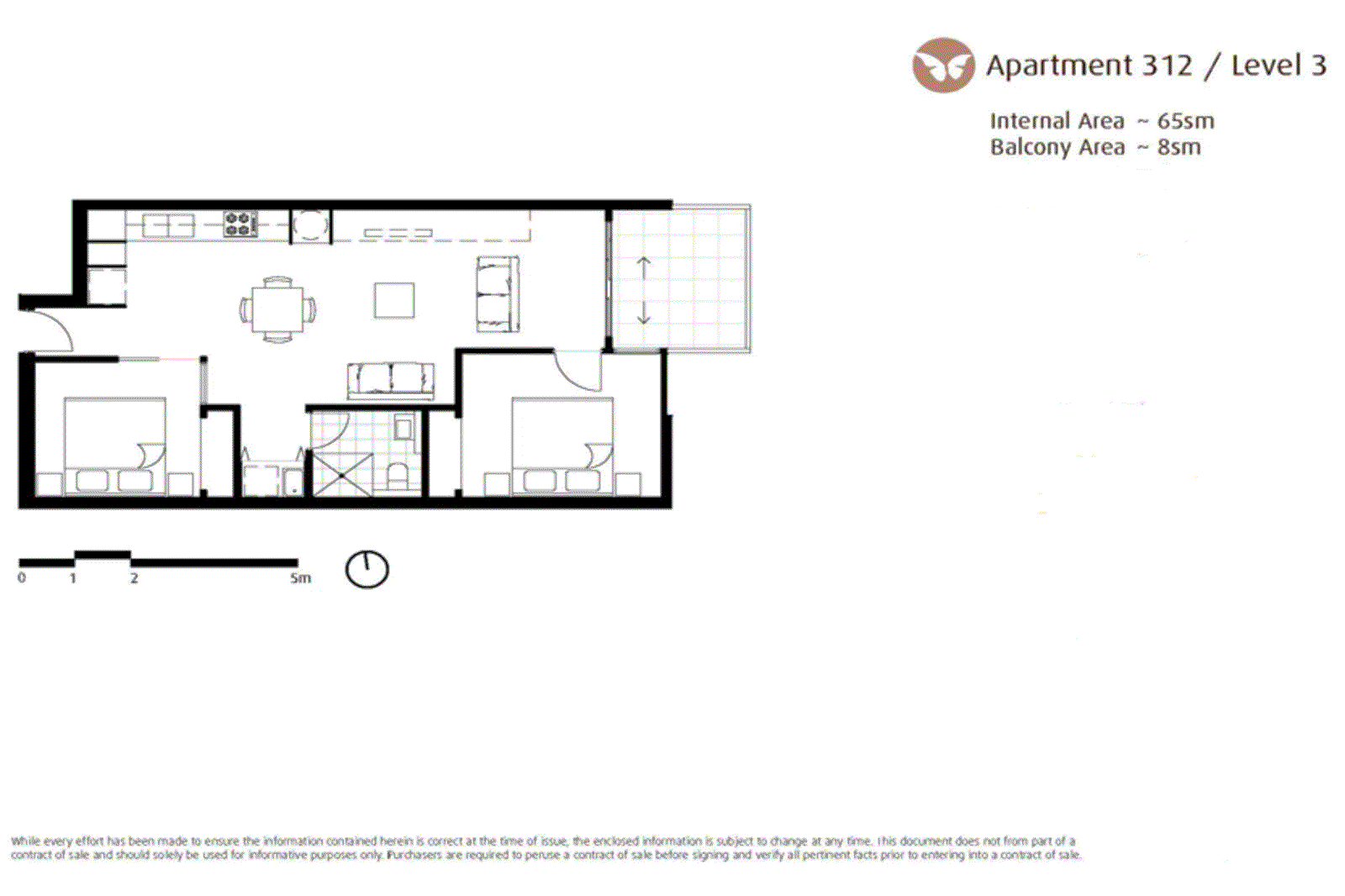 312/13 Wellington Street, St Kilda VIC 3182 - Floorplan